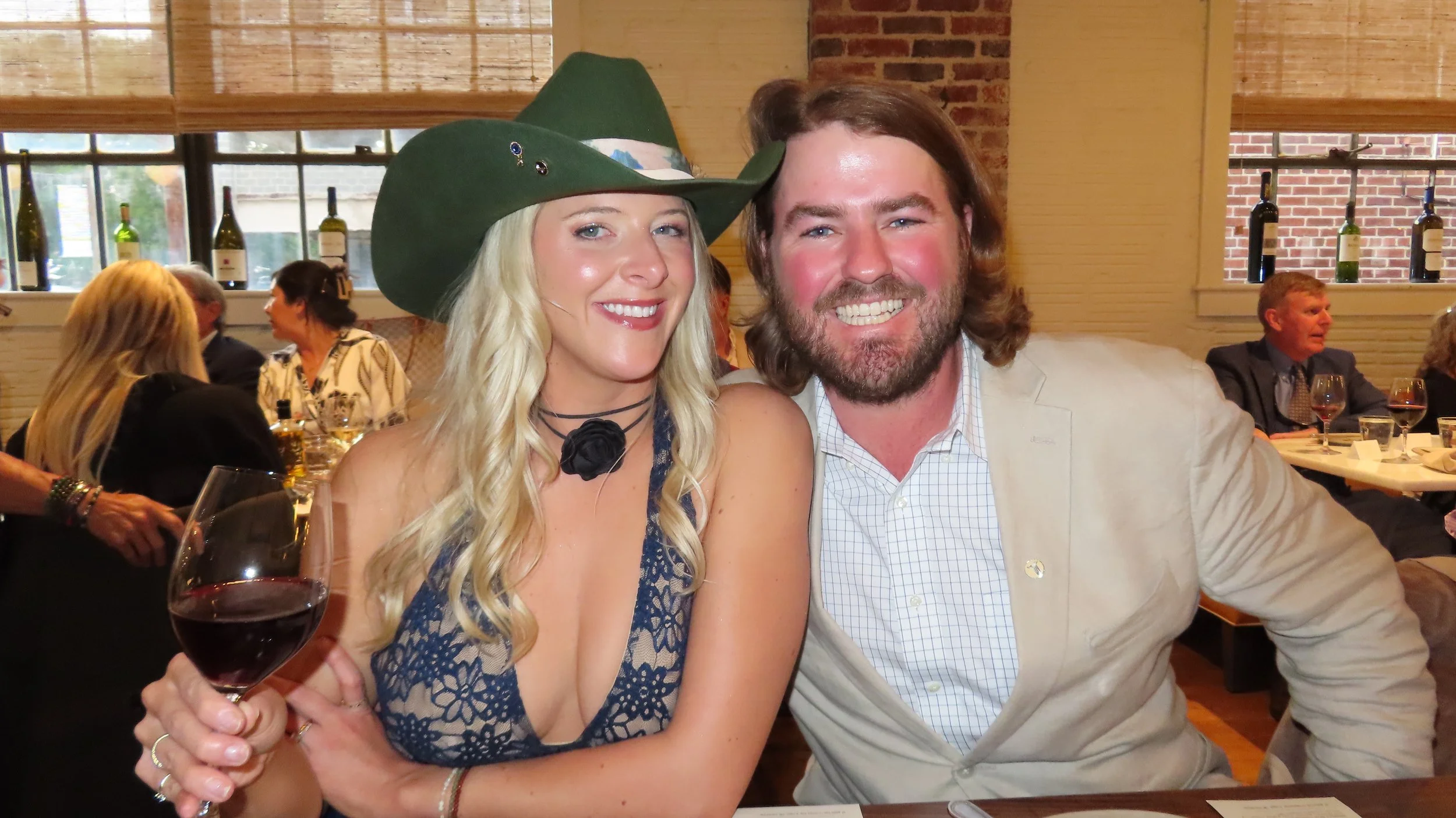 Mel and Kyle, the couple behind Sunset Dwellers, out for a night on the town