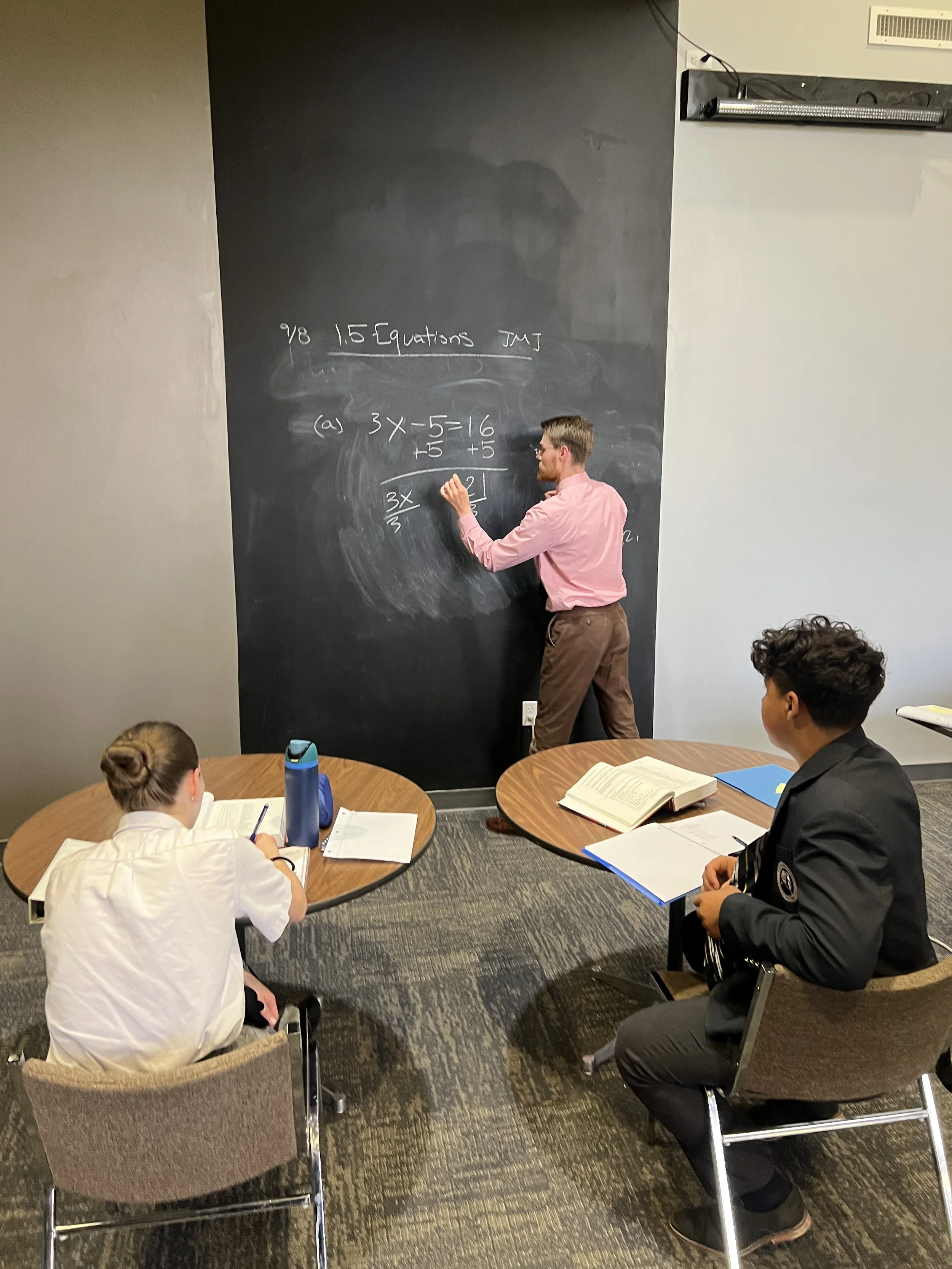 Mr. Swalling teaching Algebra I
