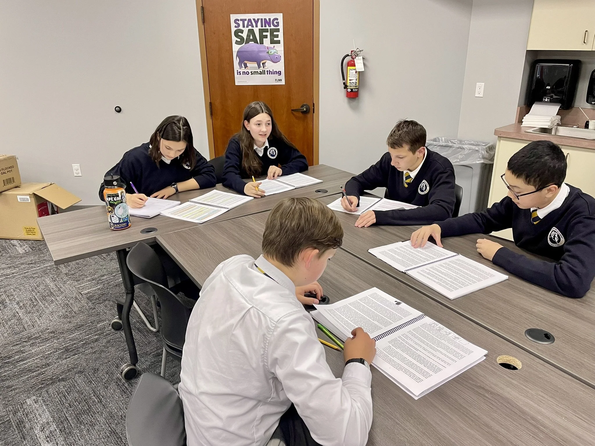 CASM students studying Literature