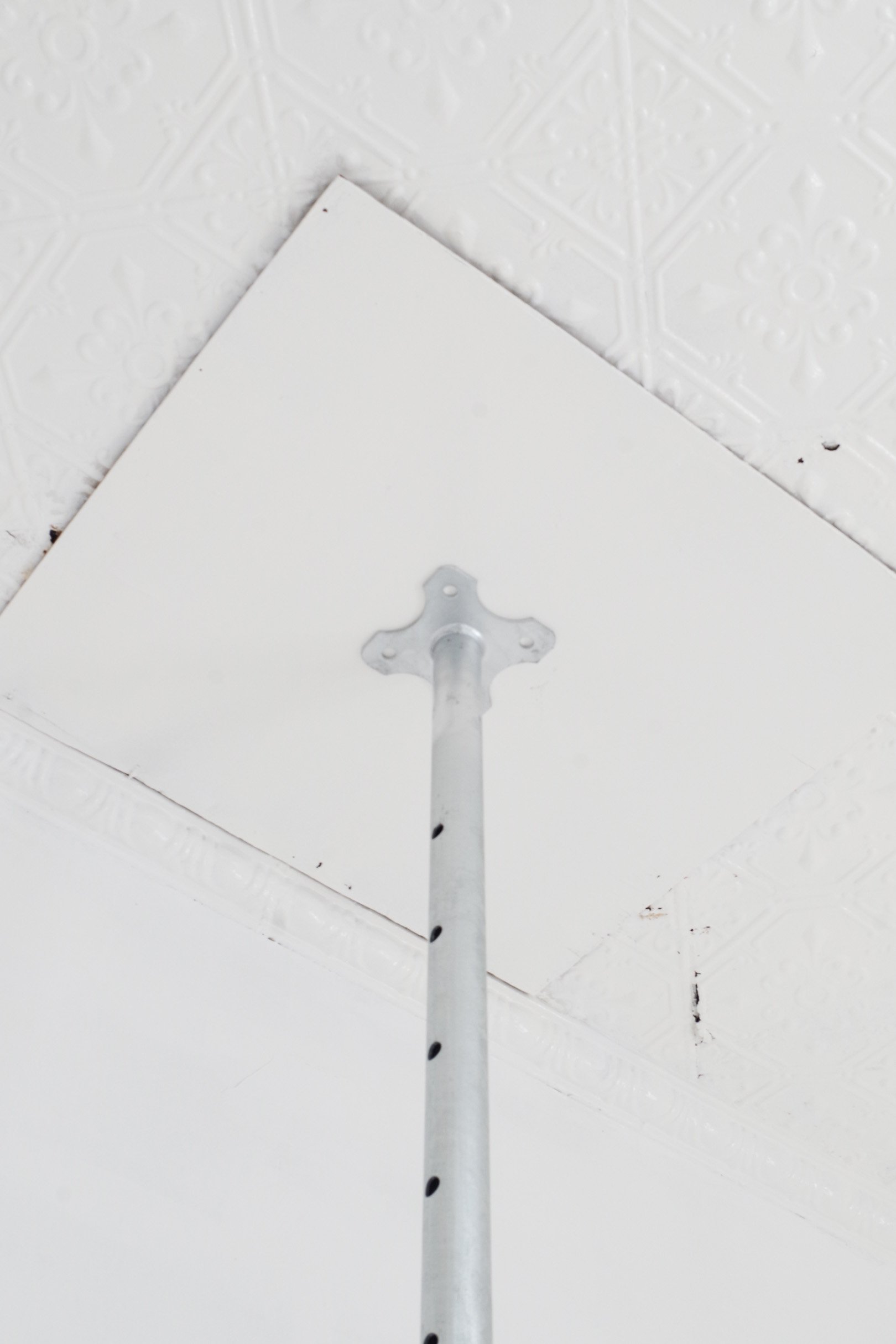 "Tuesday", 2024.
Galvanised steel prop.
3300 x 150 x 150mm.