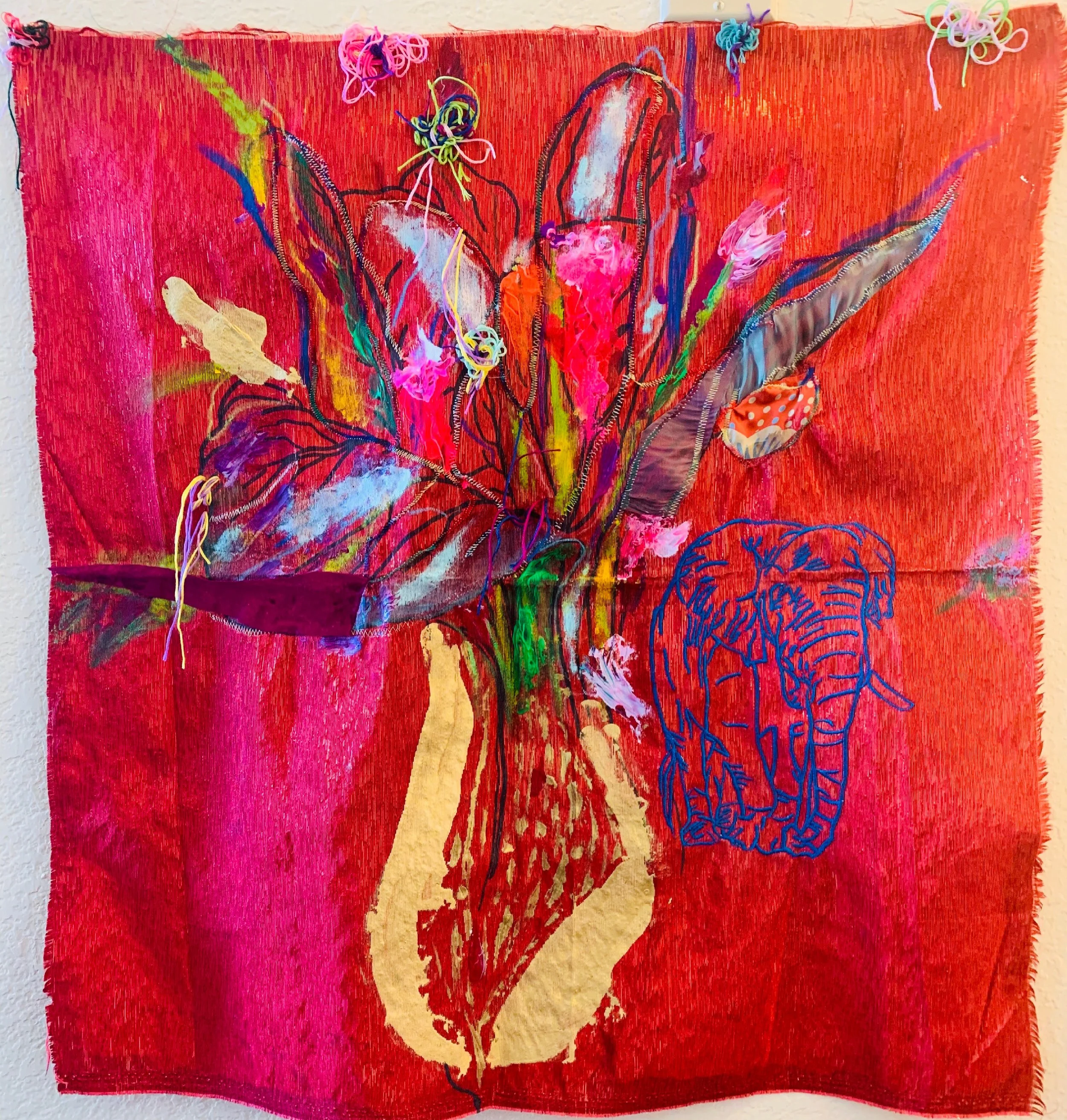 Red Vase