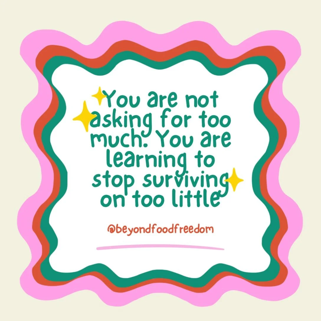 The goal is not to take up less space. The goal is to build a life you want to stay for.

#edrecovery #recoveryispossible❤️ #eatingdisorderrecovery