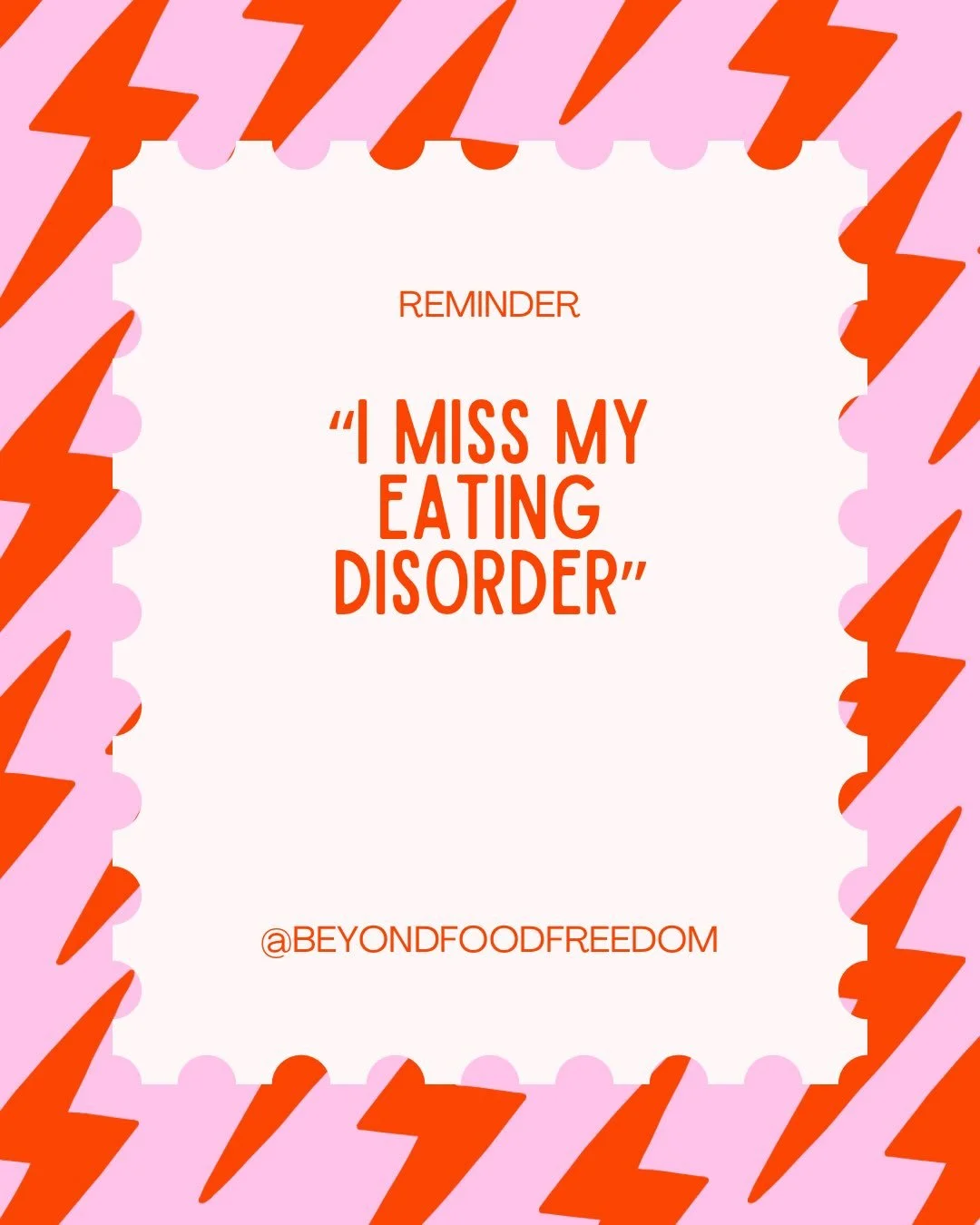 Every single one of us, at one point or another, has missed what our ED has done for us. There&rsquo;s no shame in admitting that. 

My coaching method explores developing healthier ways to experience competence, accomplishment, identity and control.