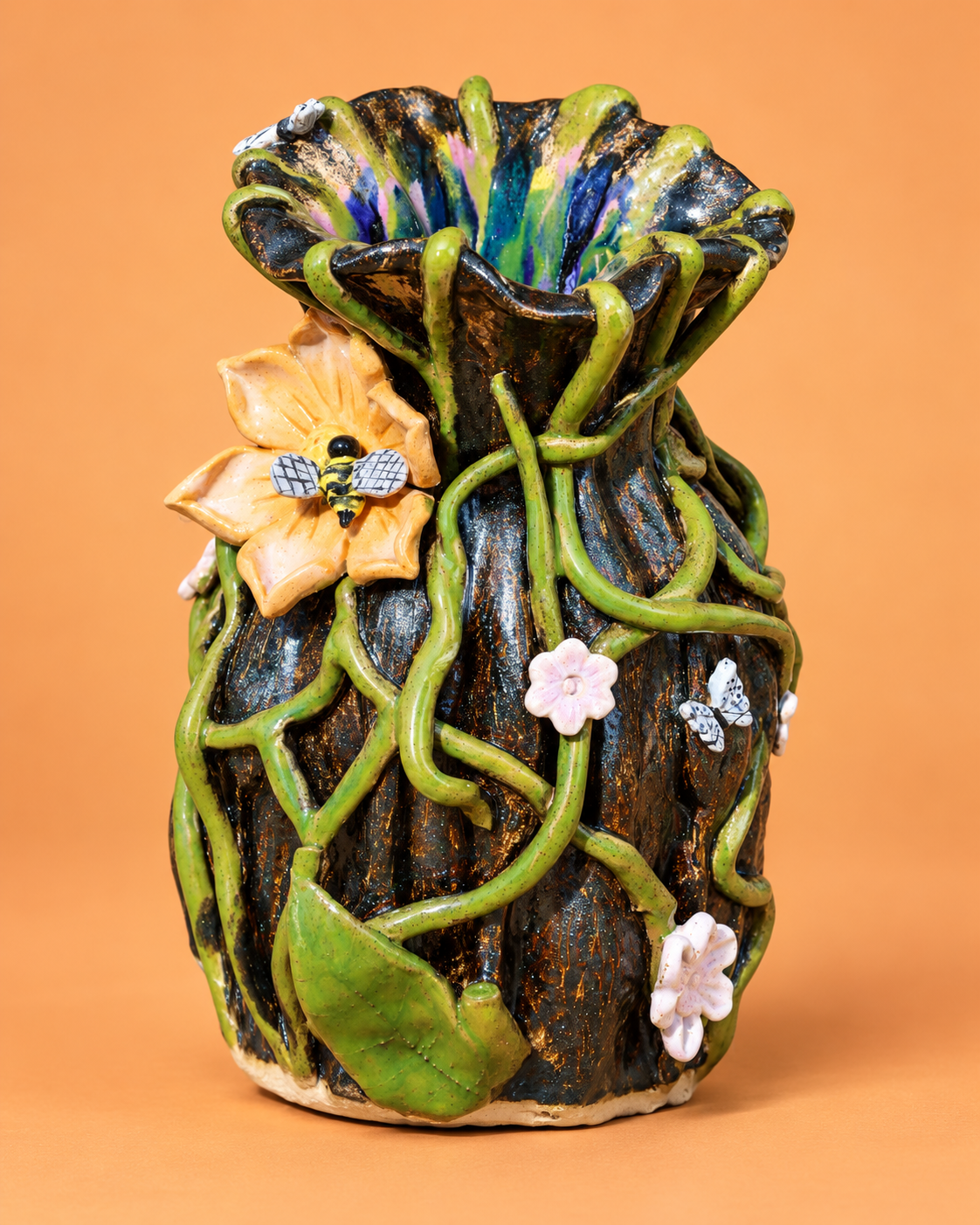 "Midnight Garden" - Vase