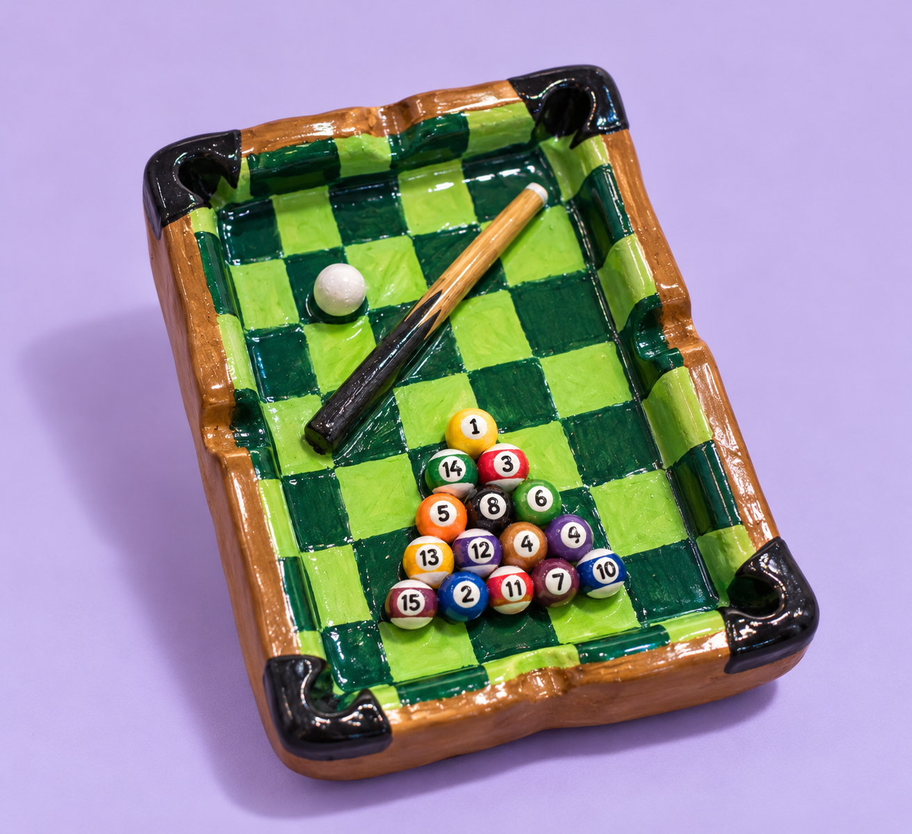 "Green Gambit" - Pool Table Ashtray