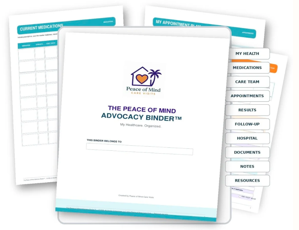 The Peace of Mind Advocacy Binder™ — Printed & Organized