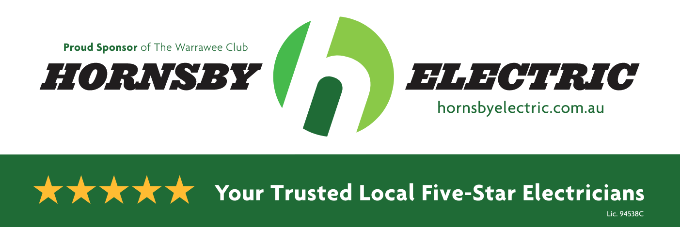 Hornsby Electric is
proud sponsors of Warrawee Club