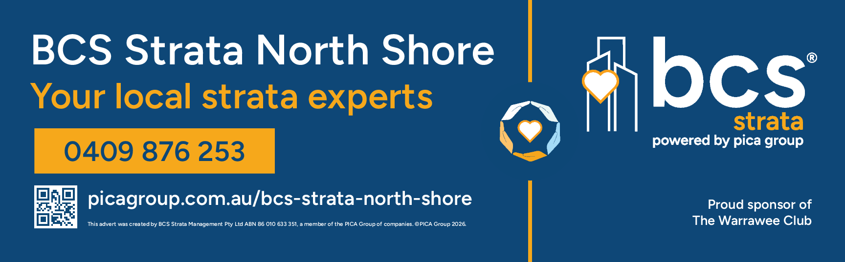 BCS Strata Sydney is a proud sponsors of Warrawee Club
