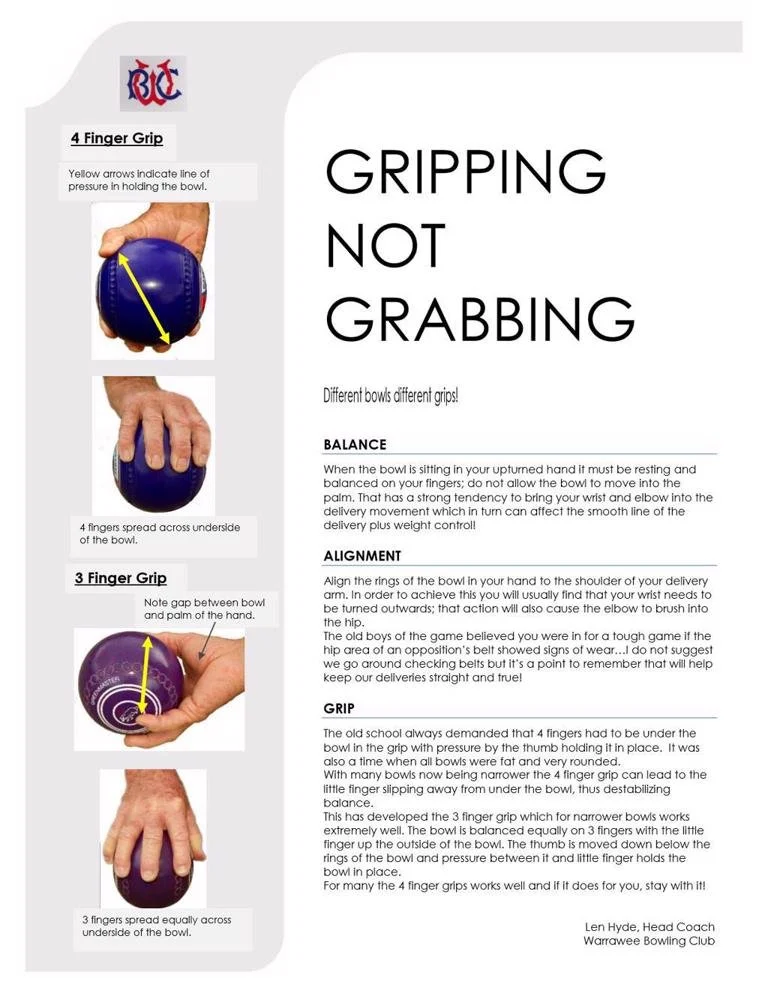 Gripping not Grabbing