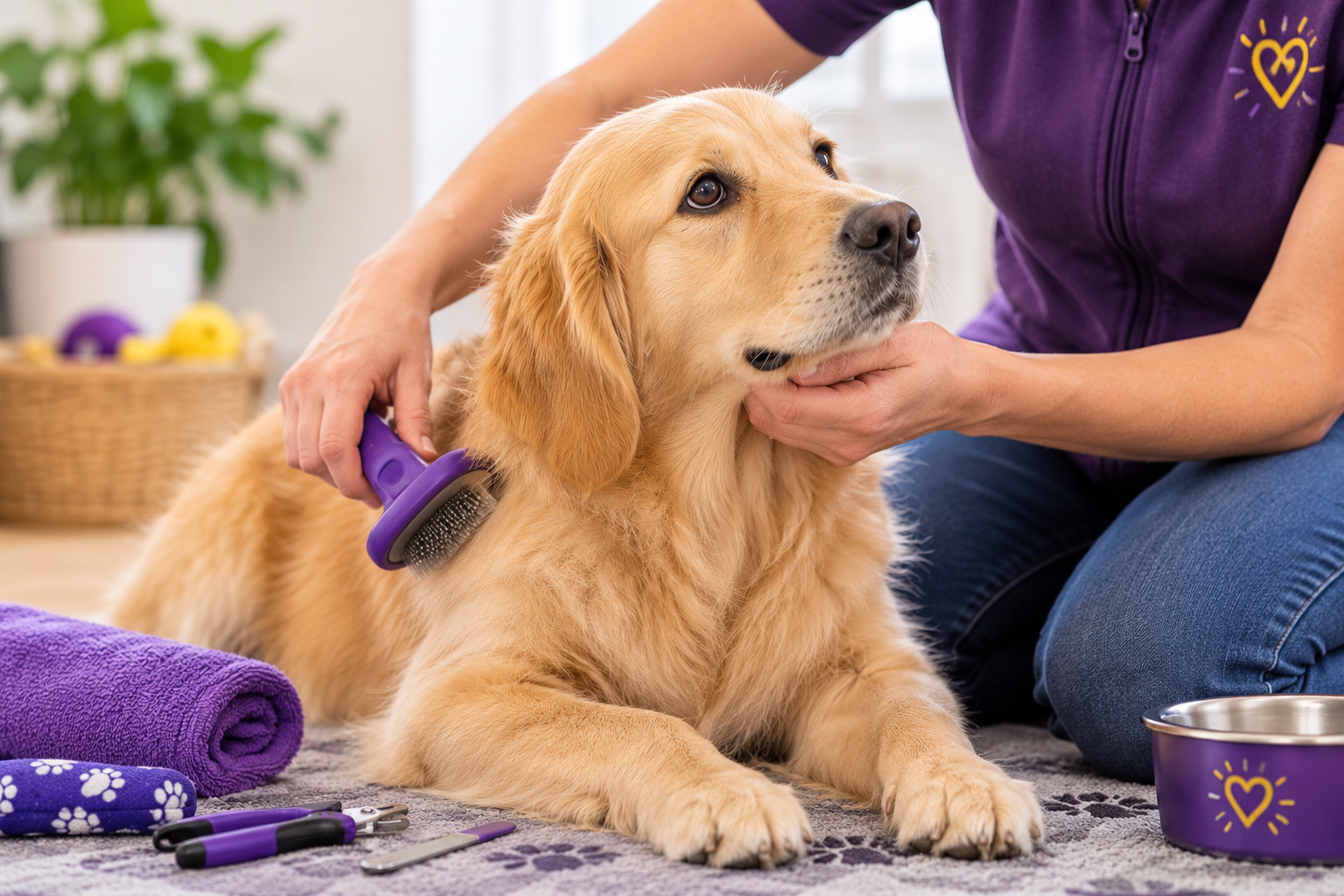 Golden Retriever grooming