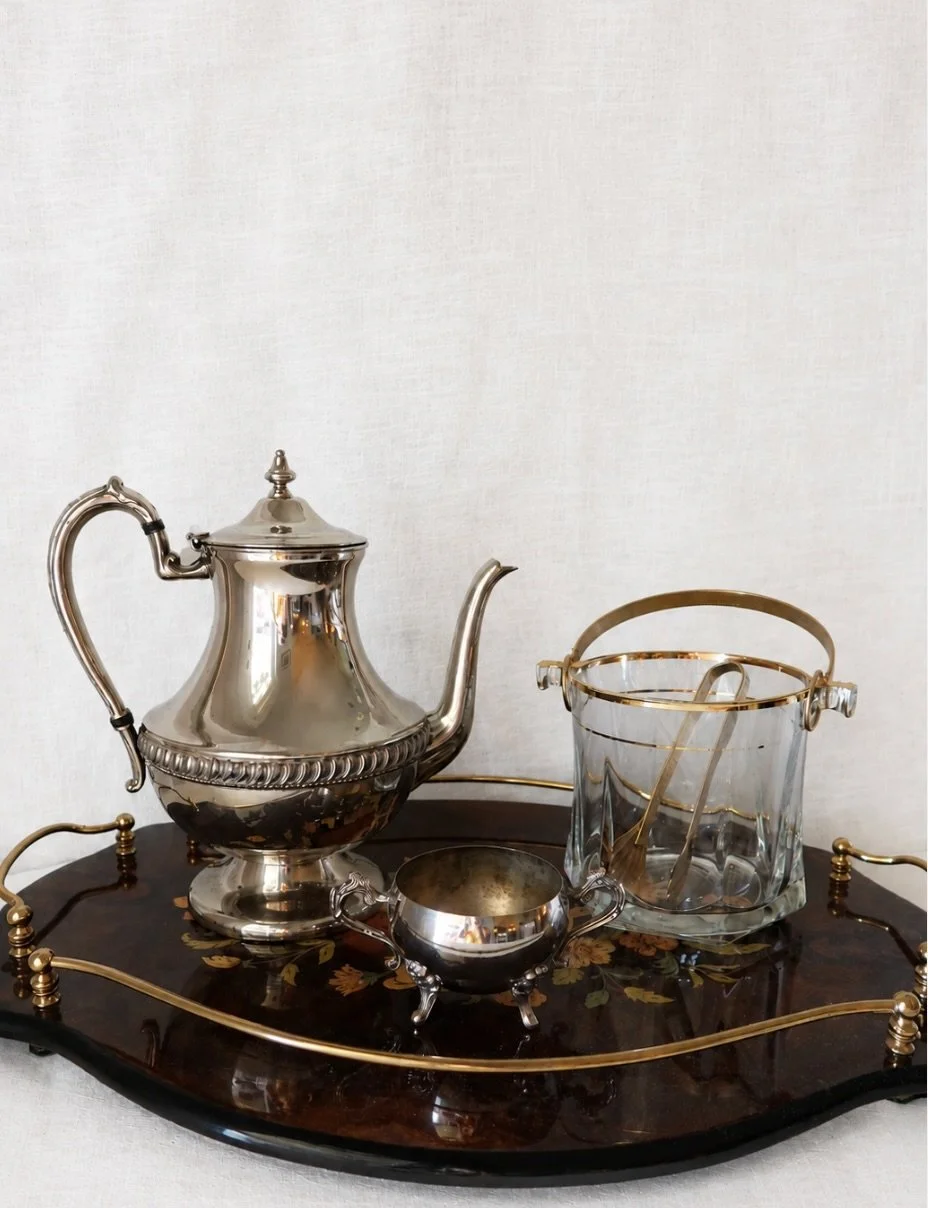Vintage Silver Coffee or Tea Pot ✨

Perfect for serving or simply displaying-she&rsquo;s just as pretty sitting out as she is in use!