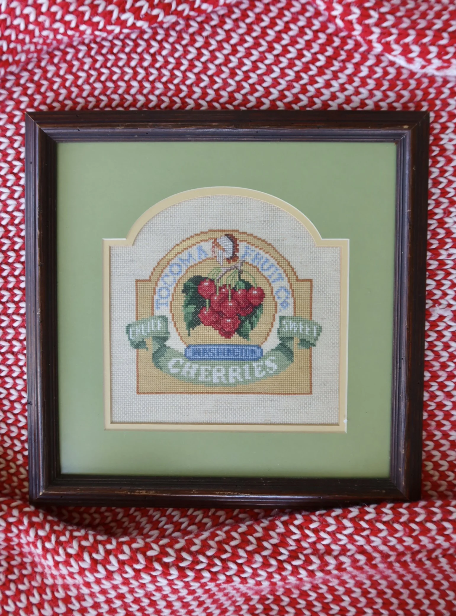 Cherry Stitched Art