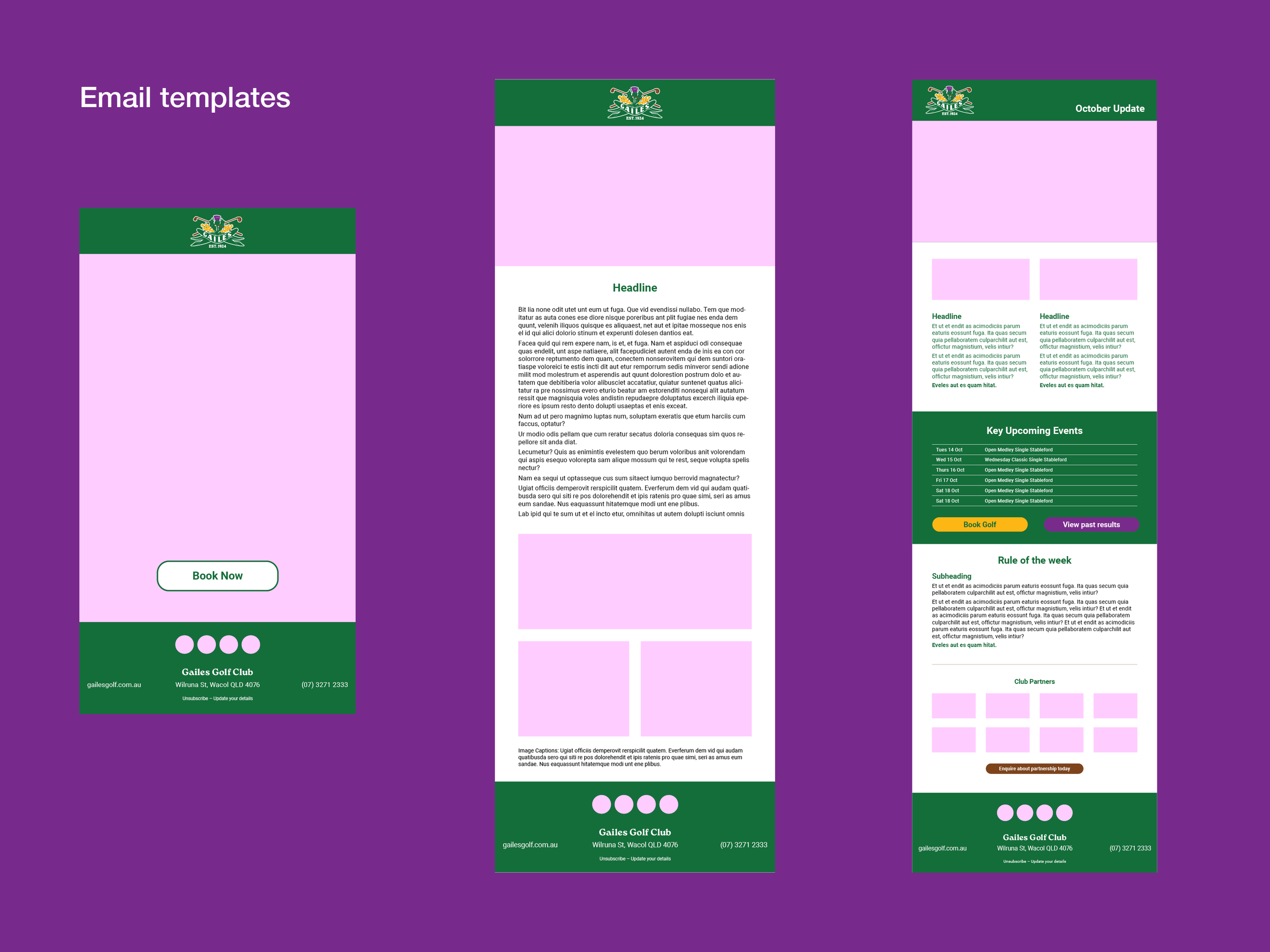 Email templates