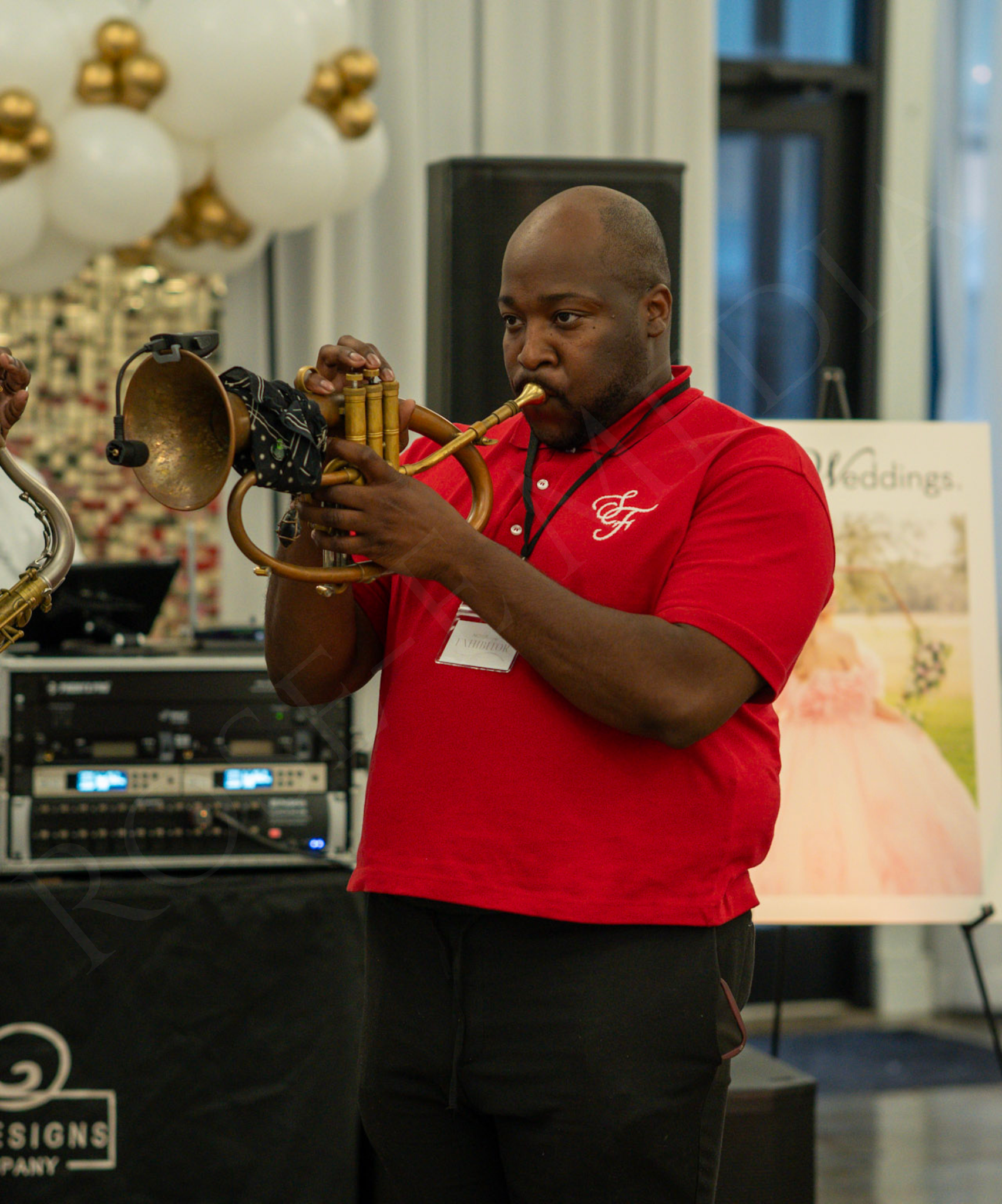 C. Hosey Productions performs at a NOW Weddings bridal show, bringing live entertainment and energy to the event as couples explore vendors and wedding inspiration.