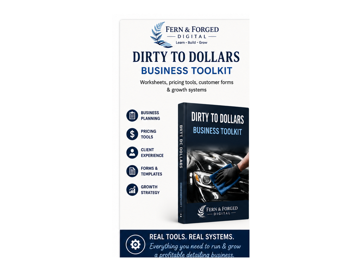 Dirty to Dollars – Business Toolkit