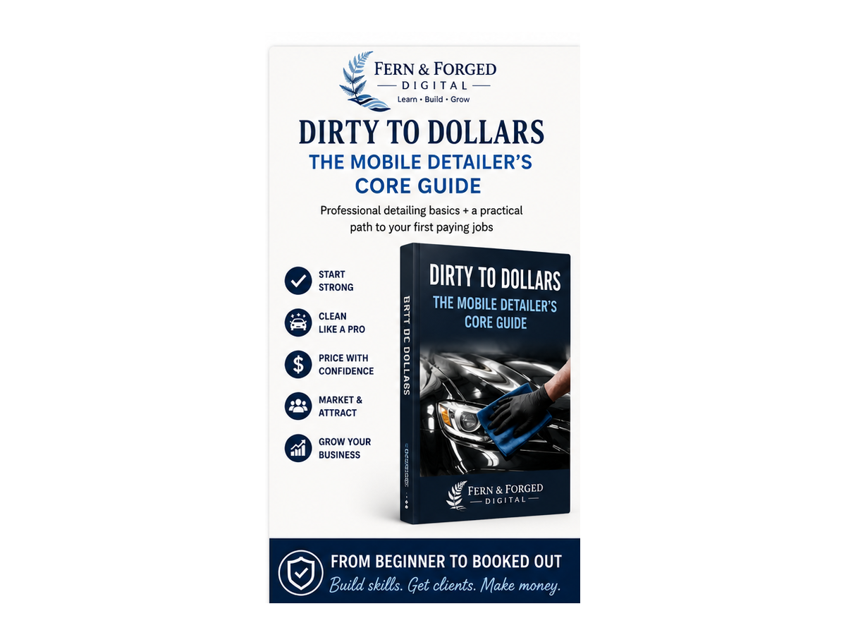 Dirty To Dollars - Mobile Detailing Core Guide