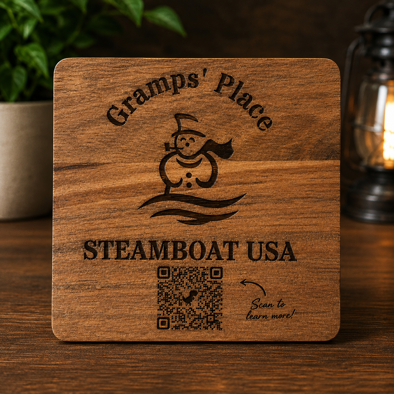 Foco Logo QR Coaster