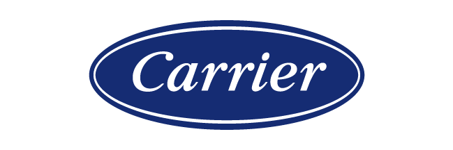 Carrier logo with white text inside a blue oval.
