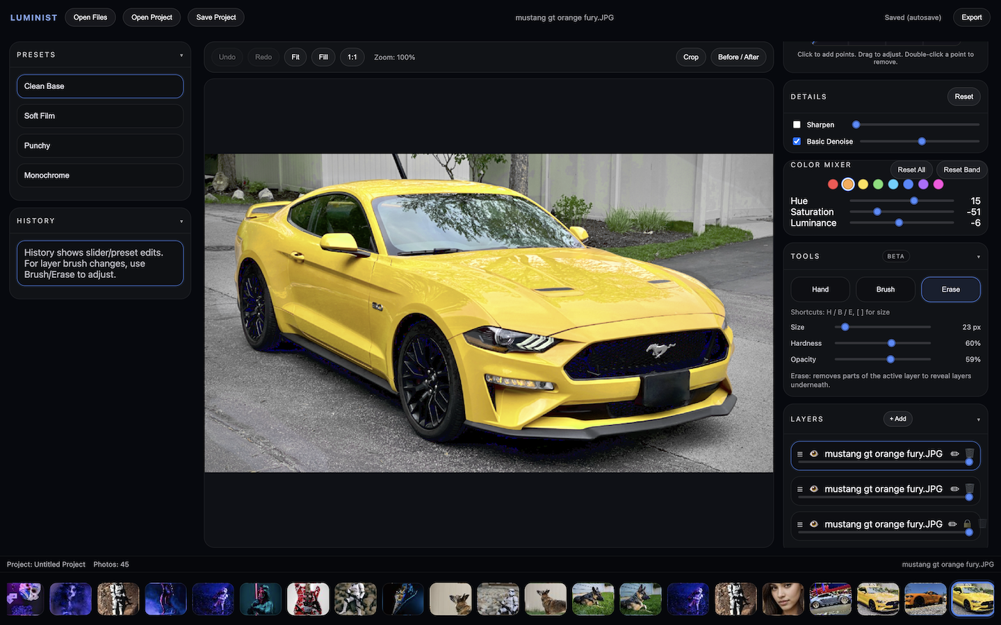 Luminist Photo Editing Software