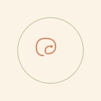 A minimalist logo with a stylized, abstract spiral design inside a circle on a plain background.