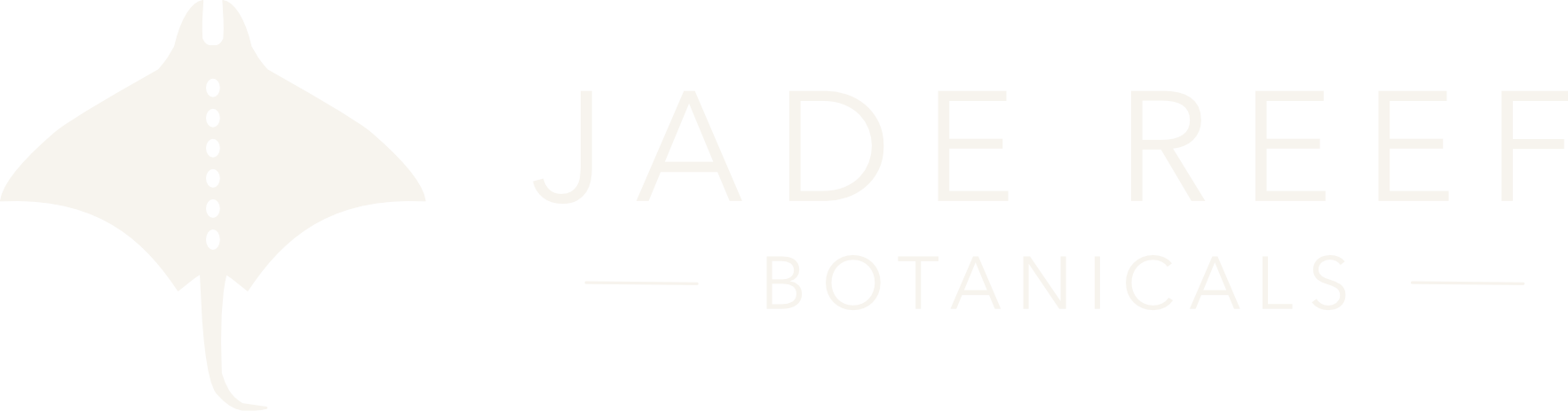 Jade Reef Botanicals Logo in Cream