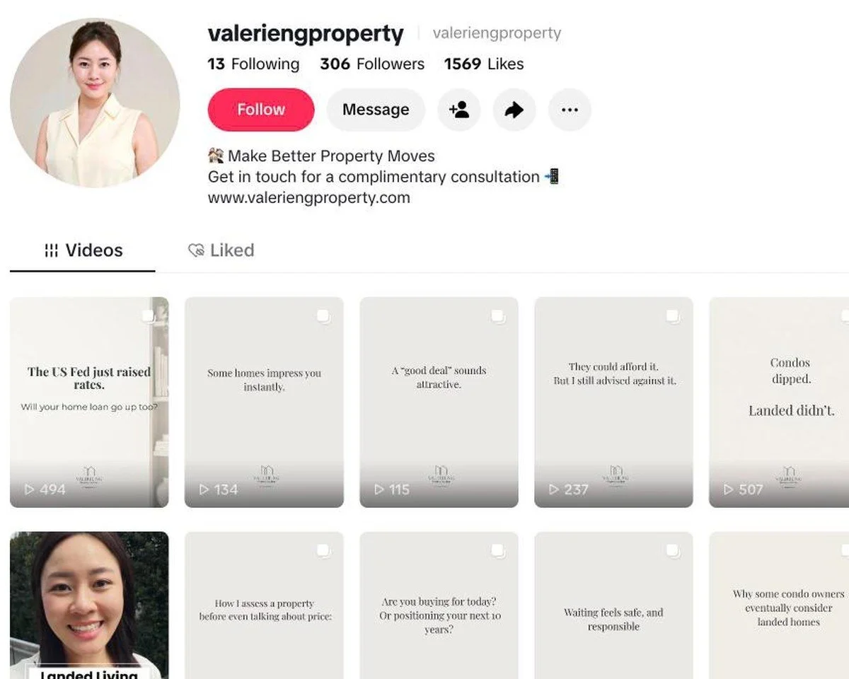 Valerie Ng Landed property agent TikTok