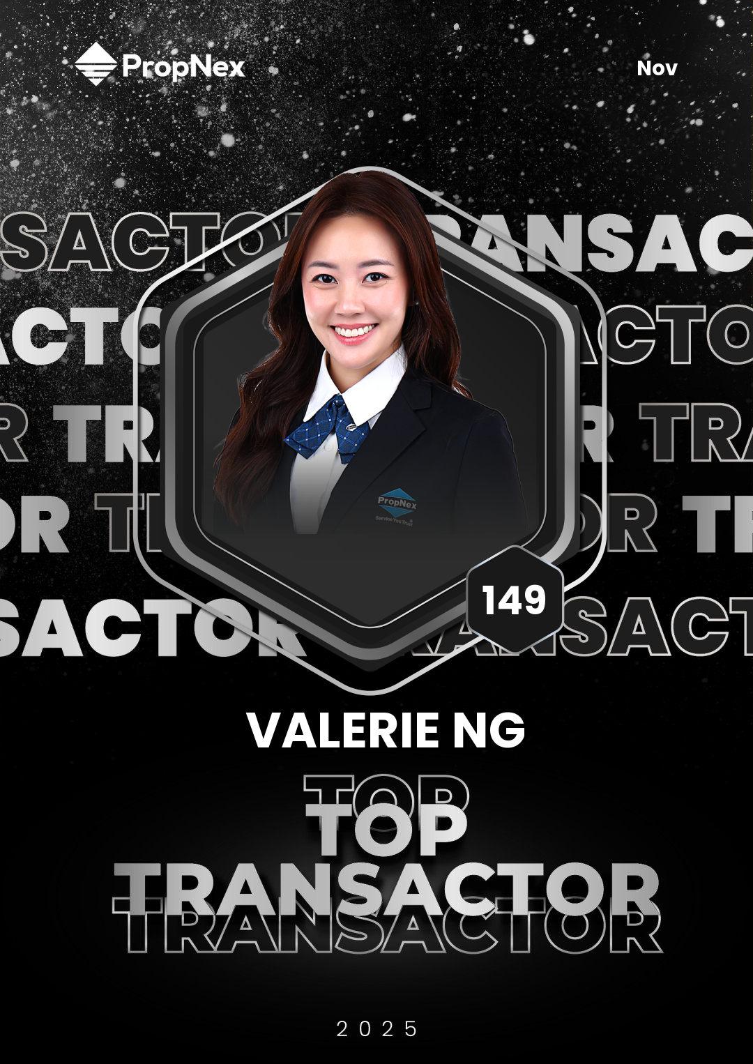 Valerie Ng Top Transactor award, 2025