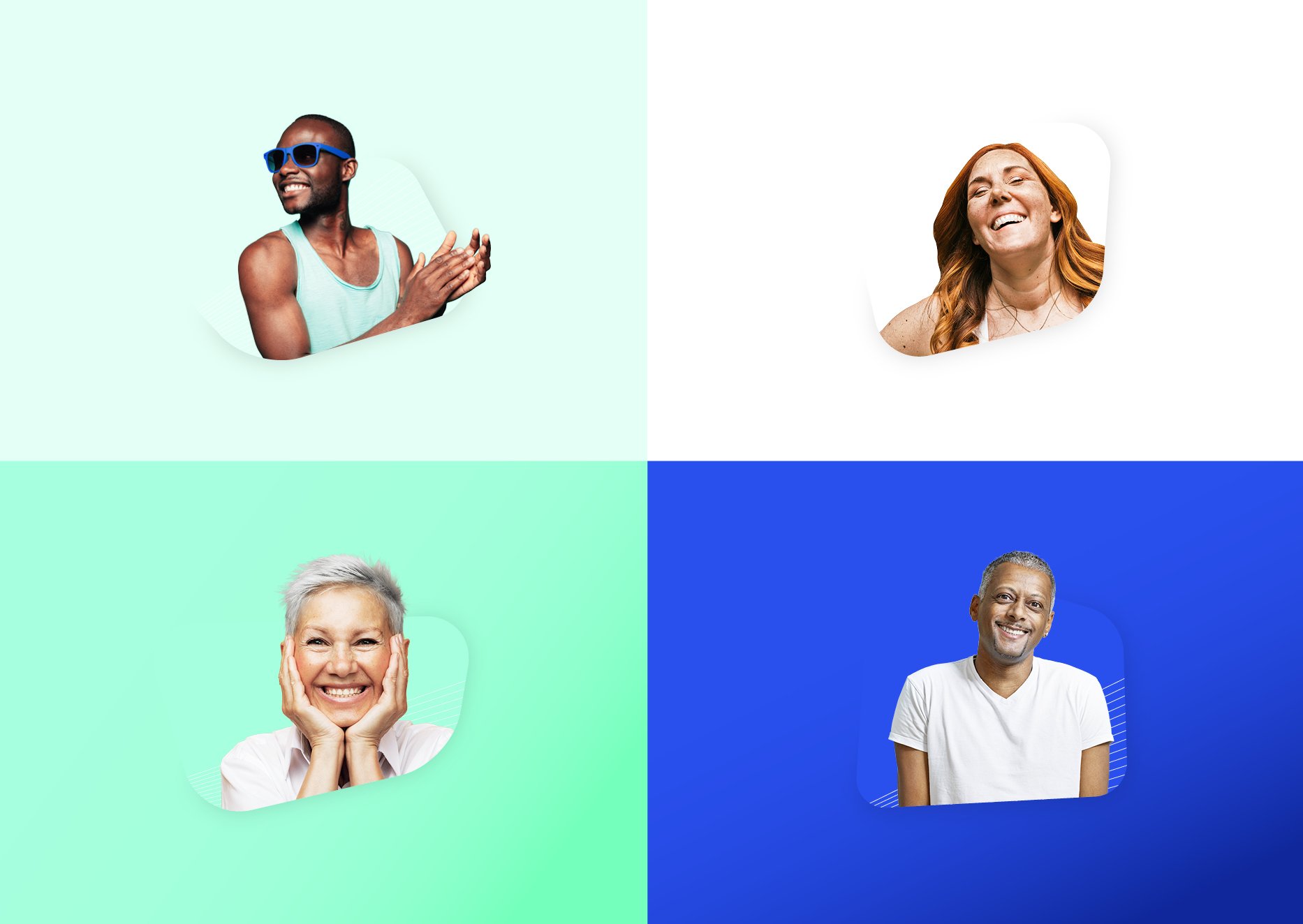 A collage of portraits of a mix of ages, genders and diversity
