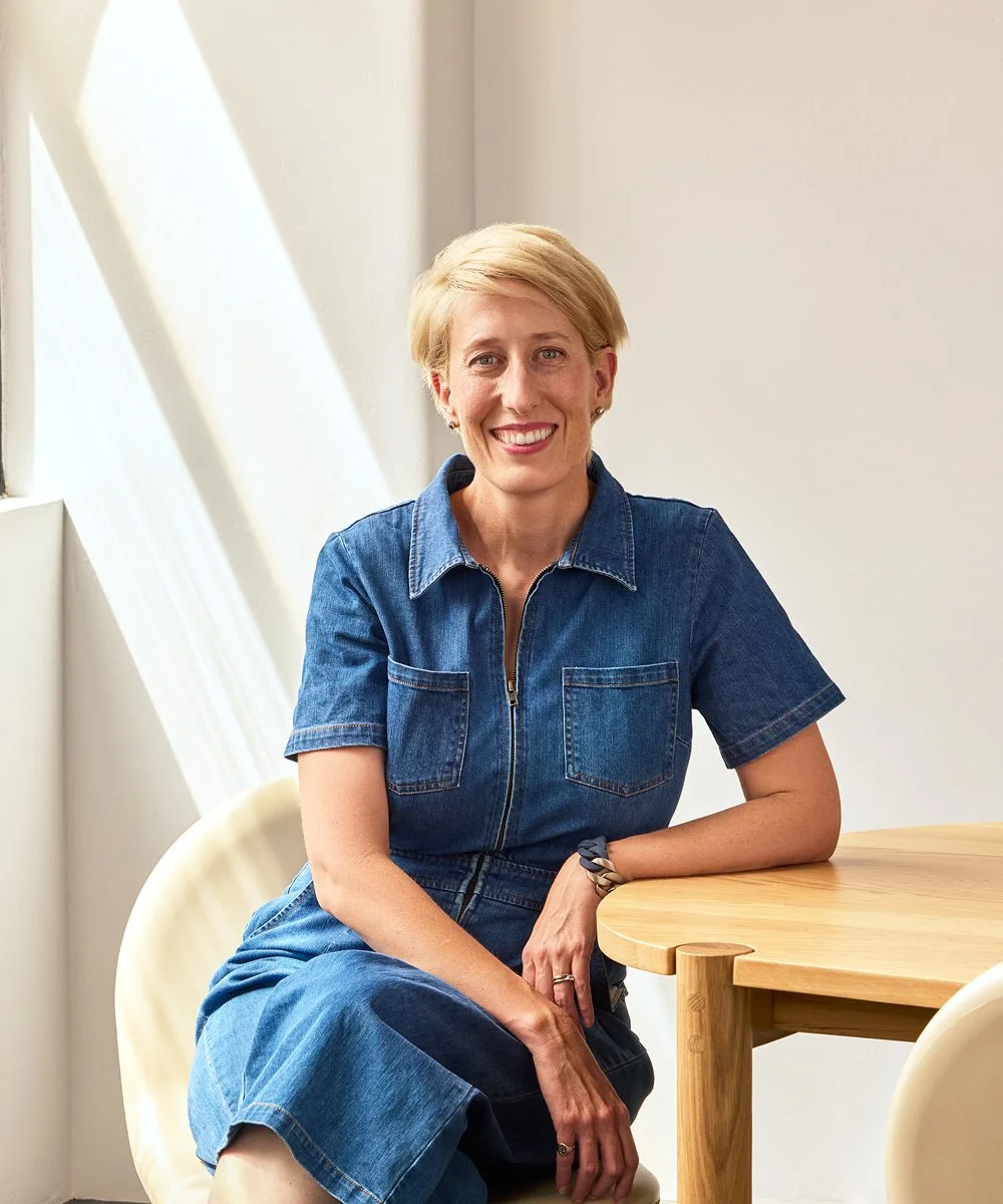 A portrait image of Julie Corbett, co-founder of Studio Hoopla