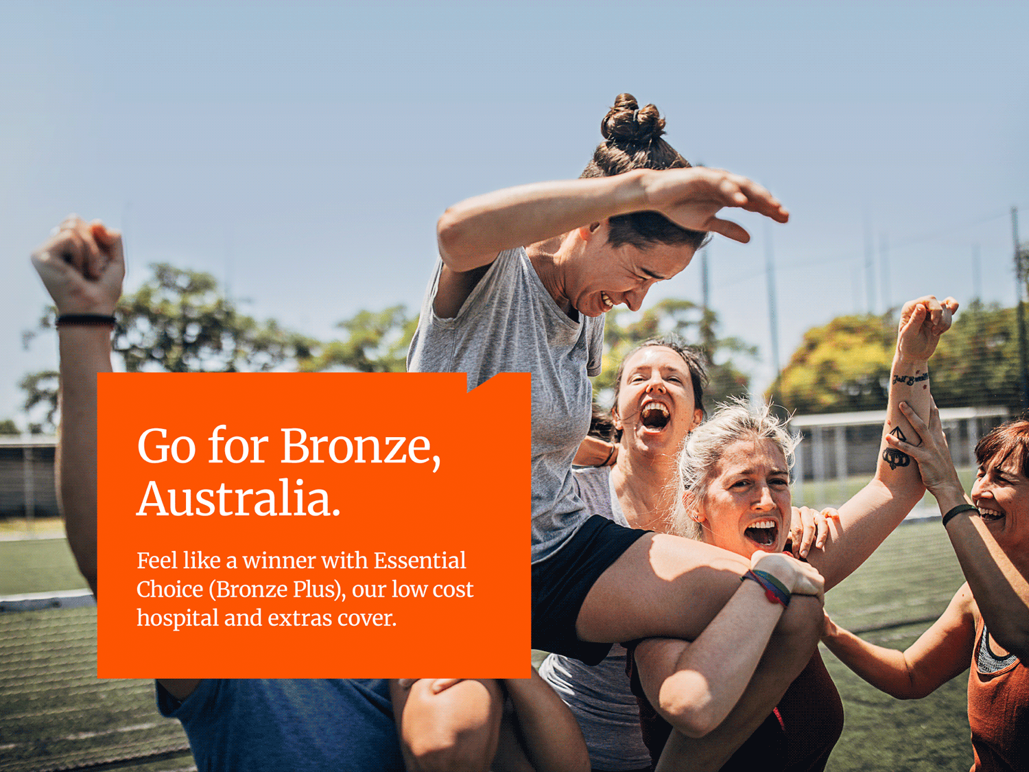 A moving image that shows a variety of campaign images Studio Hoopla created for Australian Unity