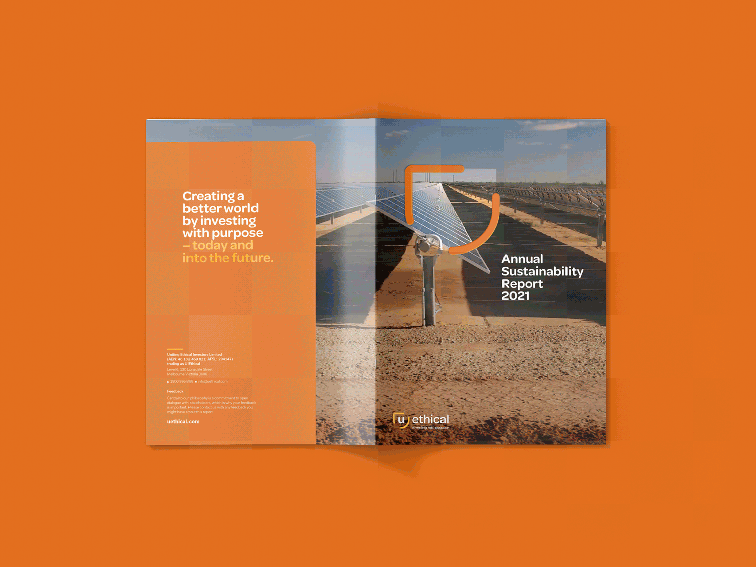 A moving image showing a variety of brand images from U Ethical