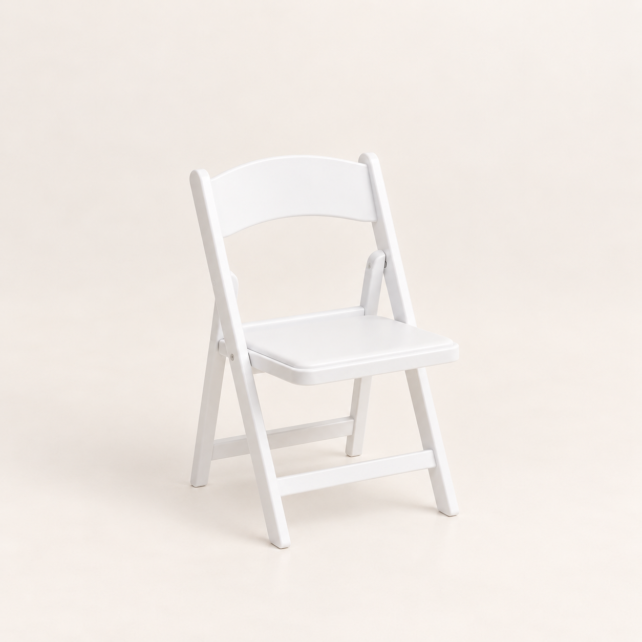 white resin kids chair