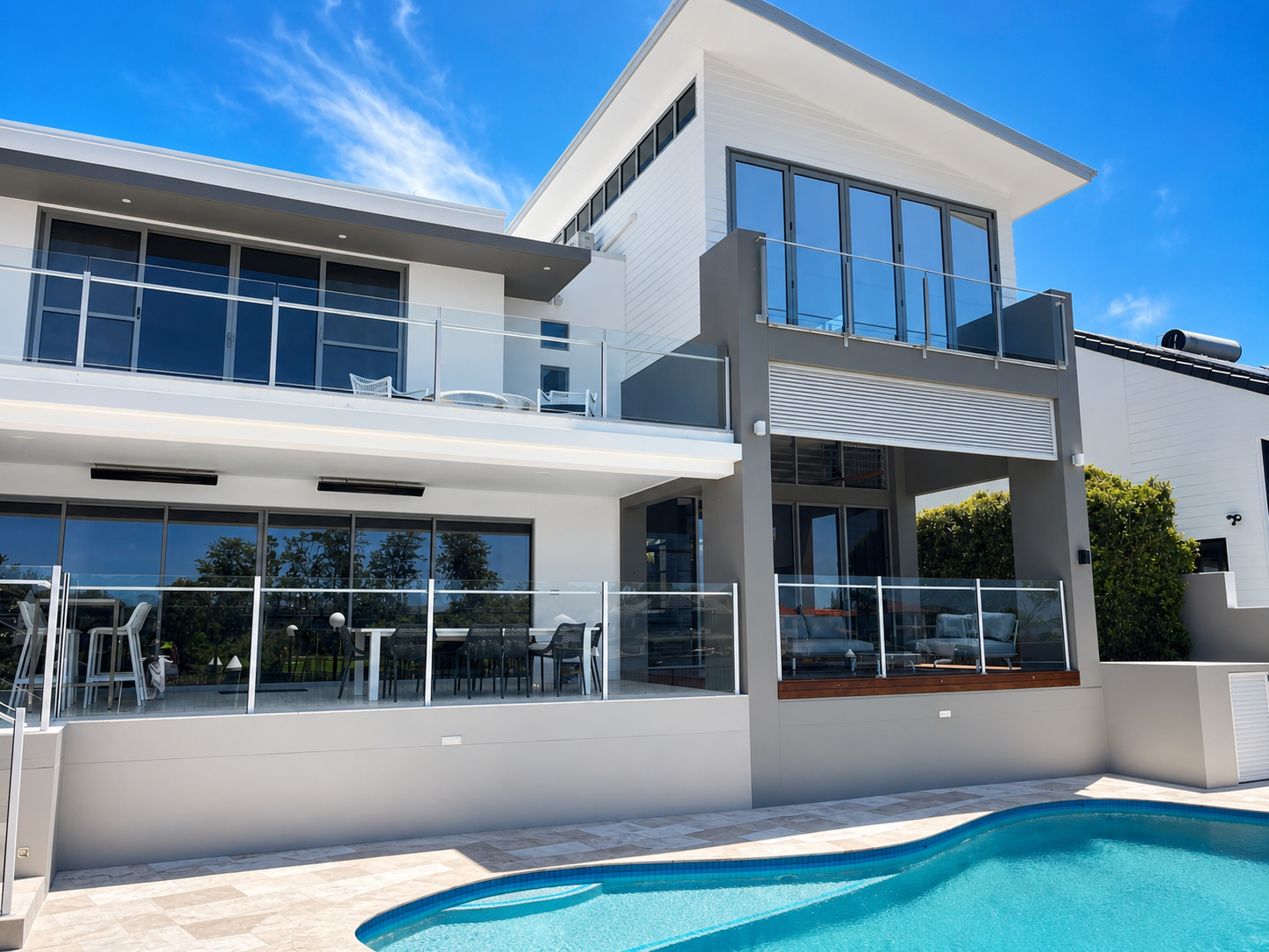 Freshly painted exterior of a Gold Coast home