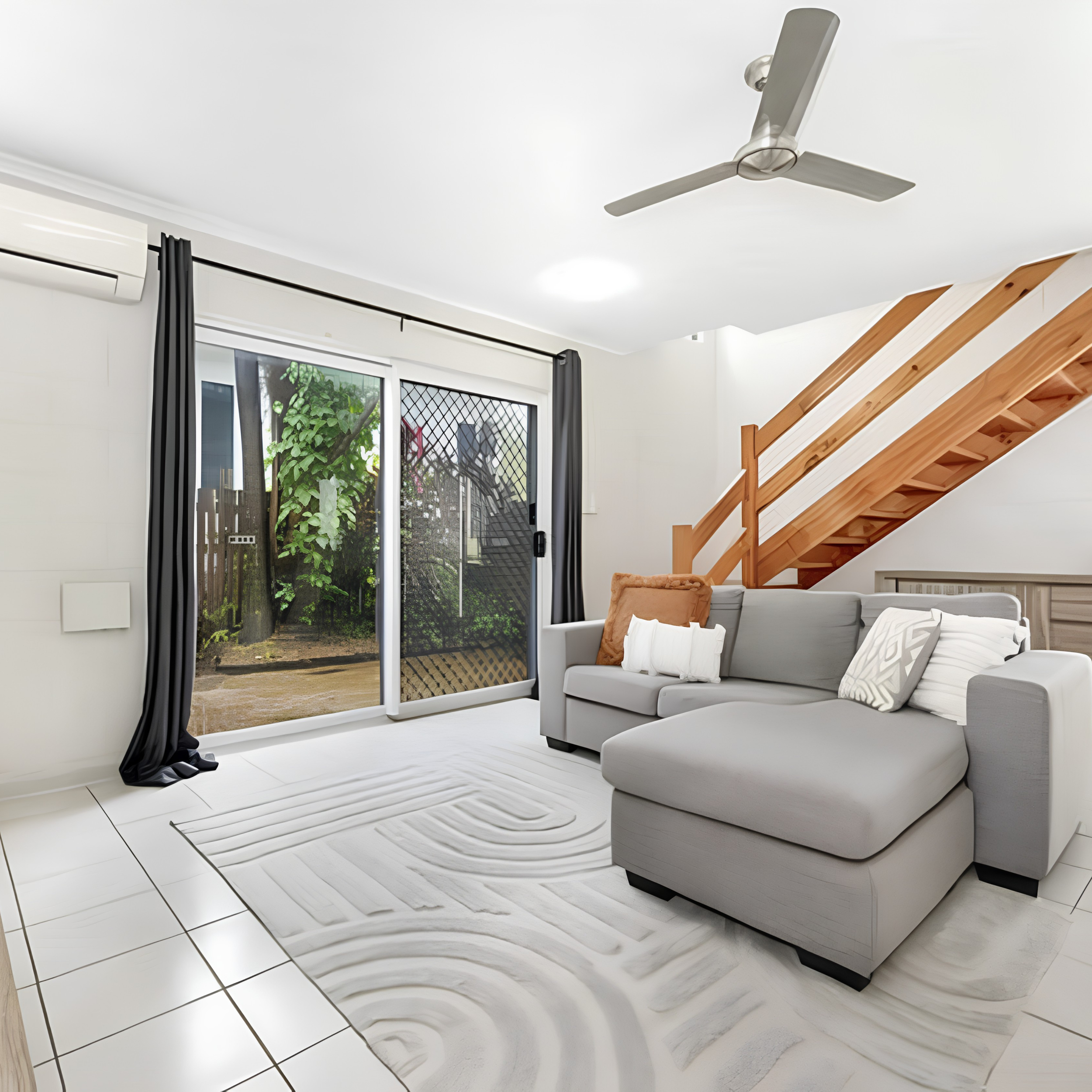 Freshly painted unit interior after complete interior repaint