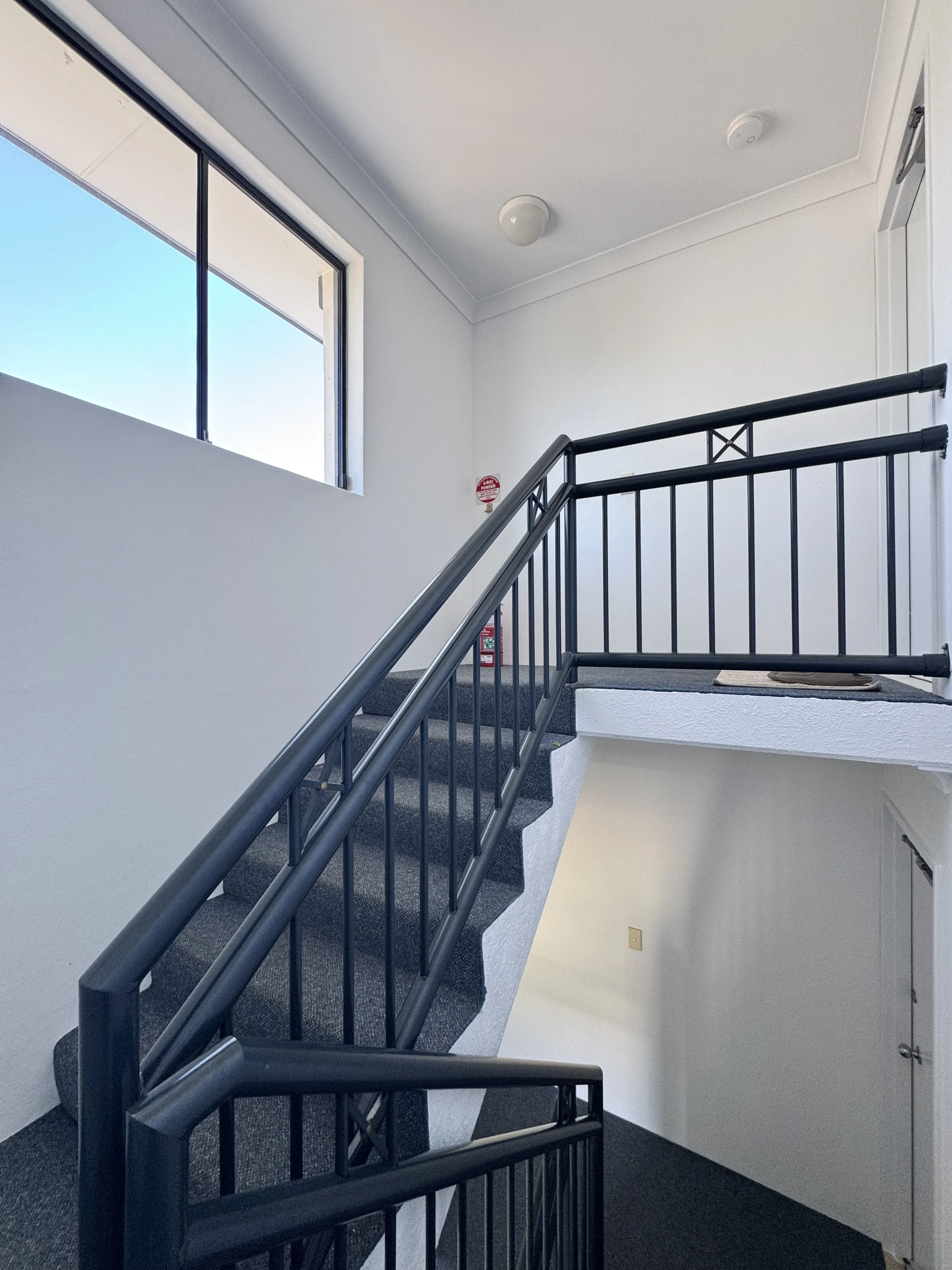 Labrador stairwell after painting photo