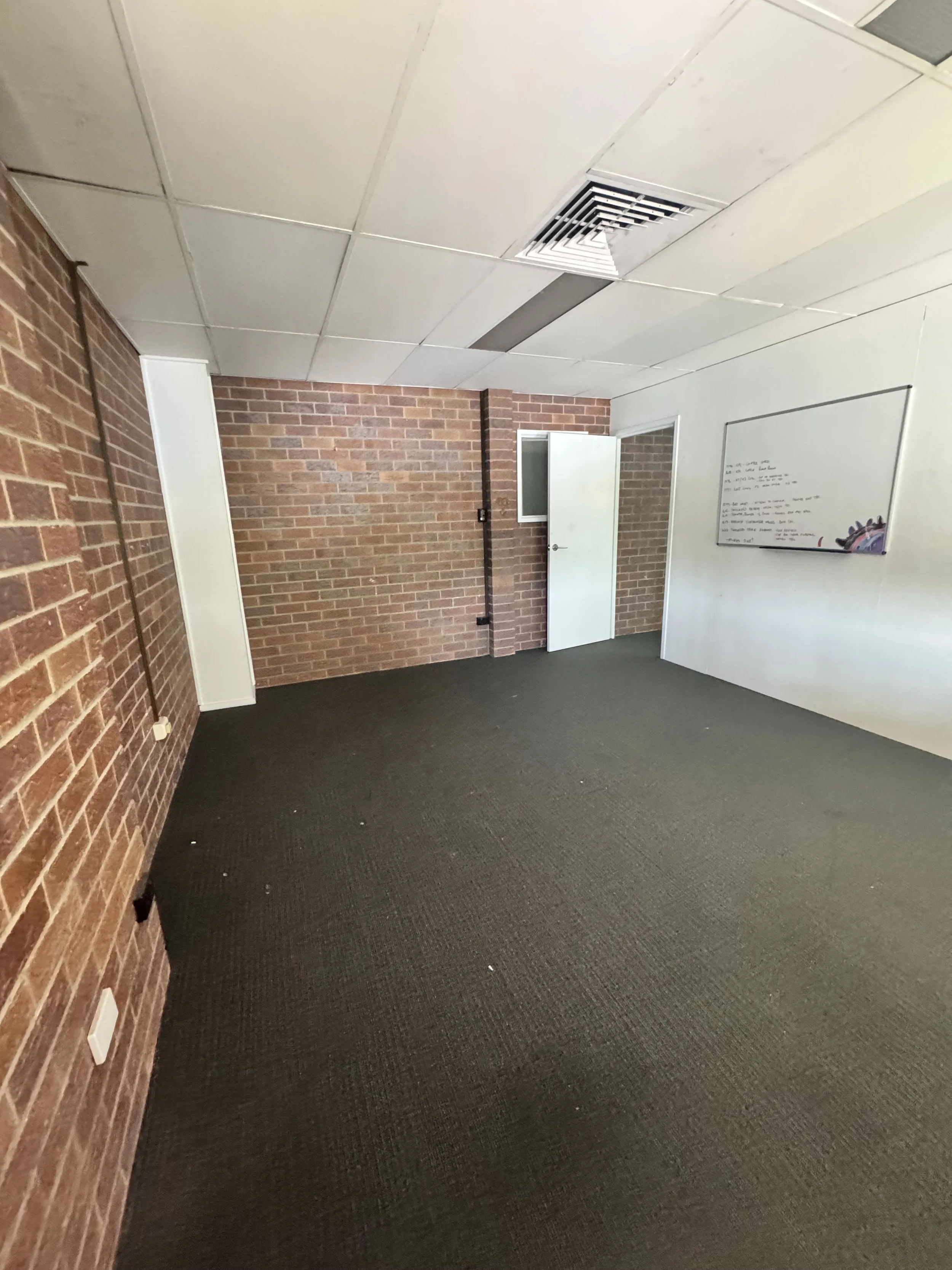Interior room prepared for residential painting