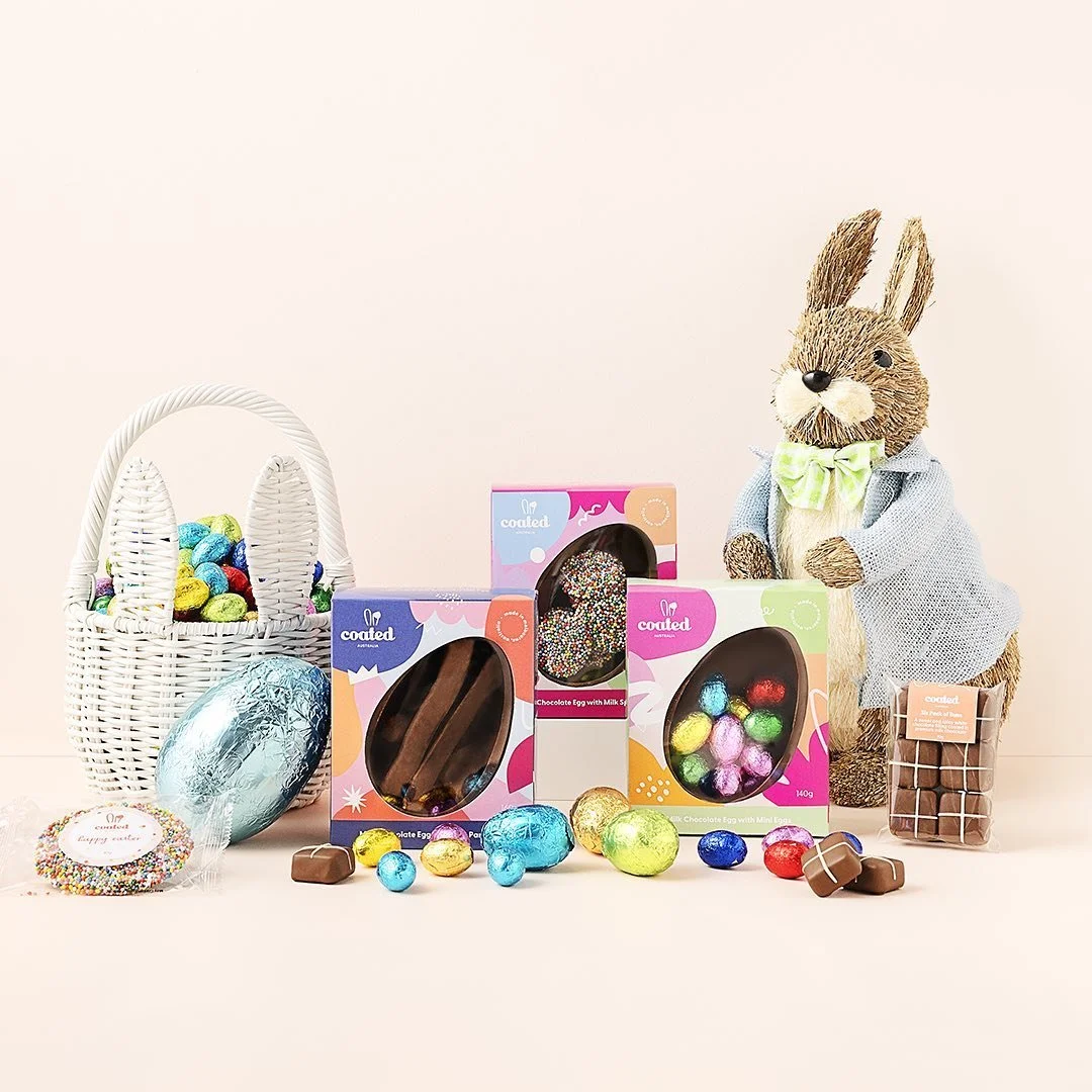 It&rsquo;s World Chocolate Day! 🍫🍫🍫

Today is nothing short of a very special tribute to my absolute fave food group 🤤 and a good excuse for me to share the Easter packaging I did for @coatedau 🐰

Anyone else indulging in a little chocky bliss t