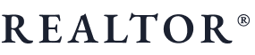 Realtor logo in navy blue text with registered trademark symbol