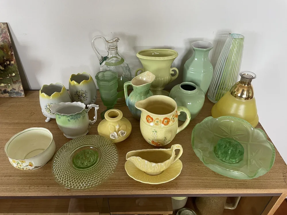 The Pastel Green and Pastel Yellow Collection.
