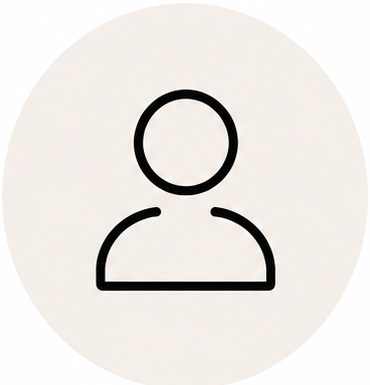 Generic user profile icon with a circular outline of a head and shoulders.