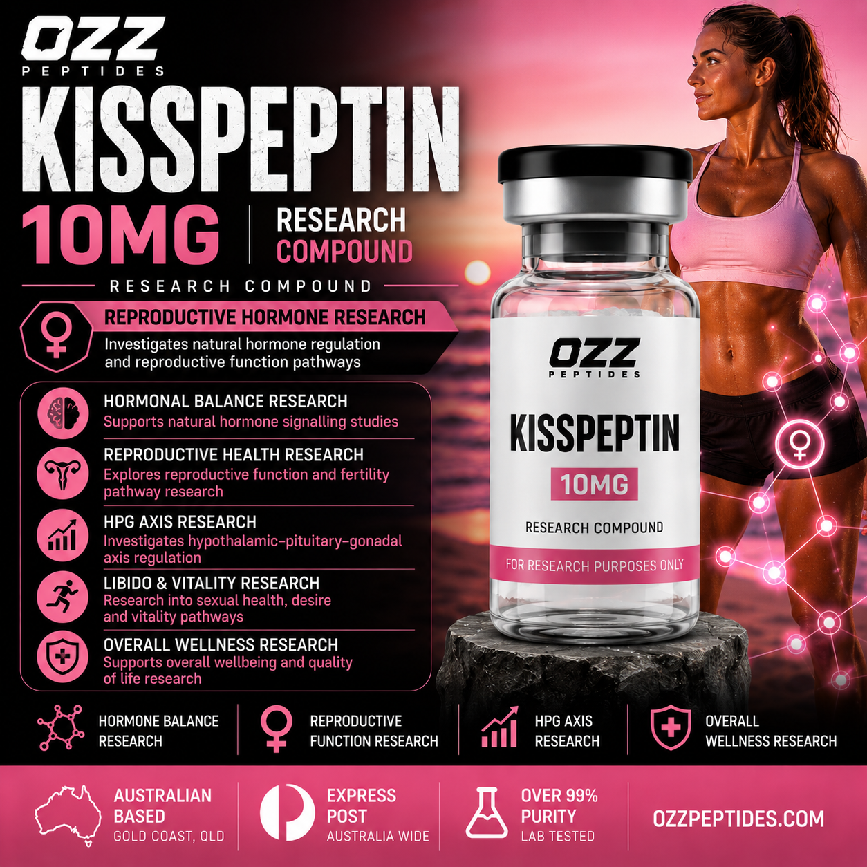 Kisspeptin 10 mg – Reproductive Signalling | Neuroendocrine Research | Premium Research Compound