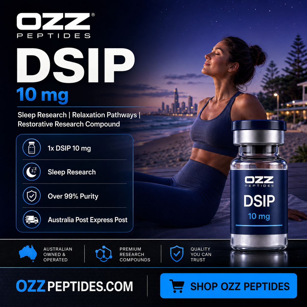 DSIP 10 mg – Sleep-Wake Research | Neuroregulatory Signalling | Premium Research Compound