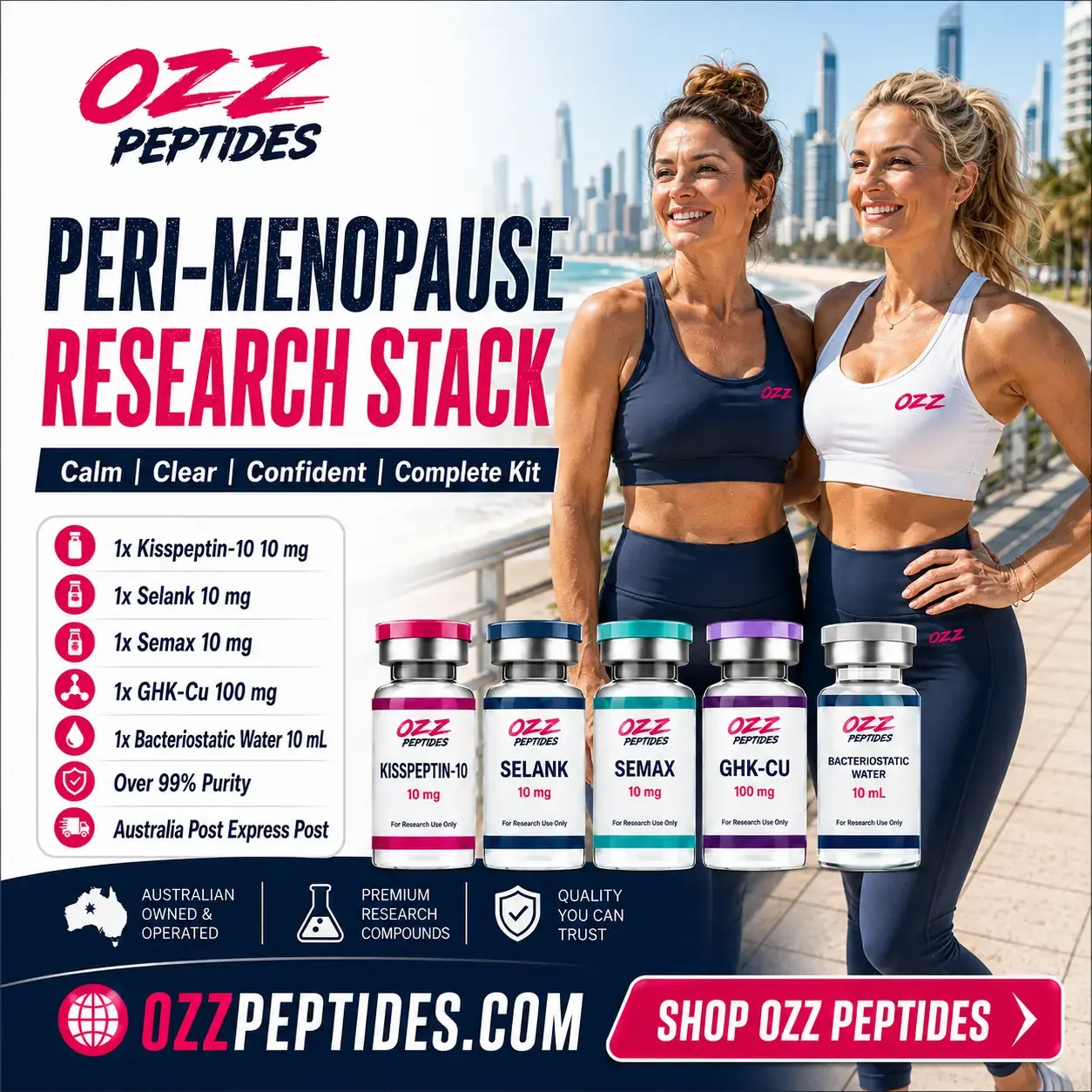 OZZ Glow Girl Stack - Glow Research | Cellular Energy | Complete Multi-Compound Kit