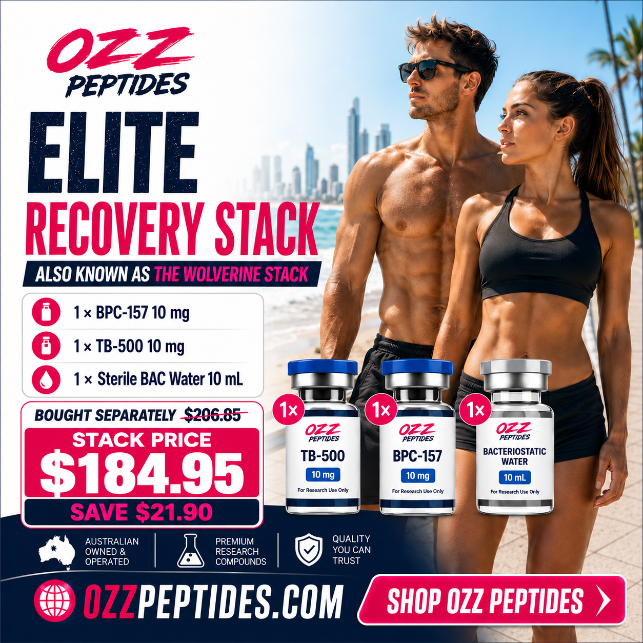 Elite Recovery Stack - Recovery Research | Repair Pathways | Complete Multi-Vial Kit