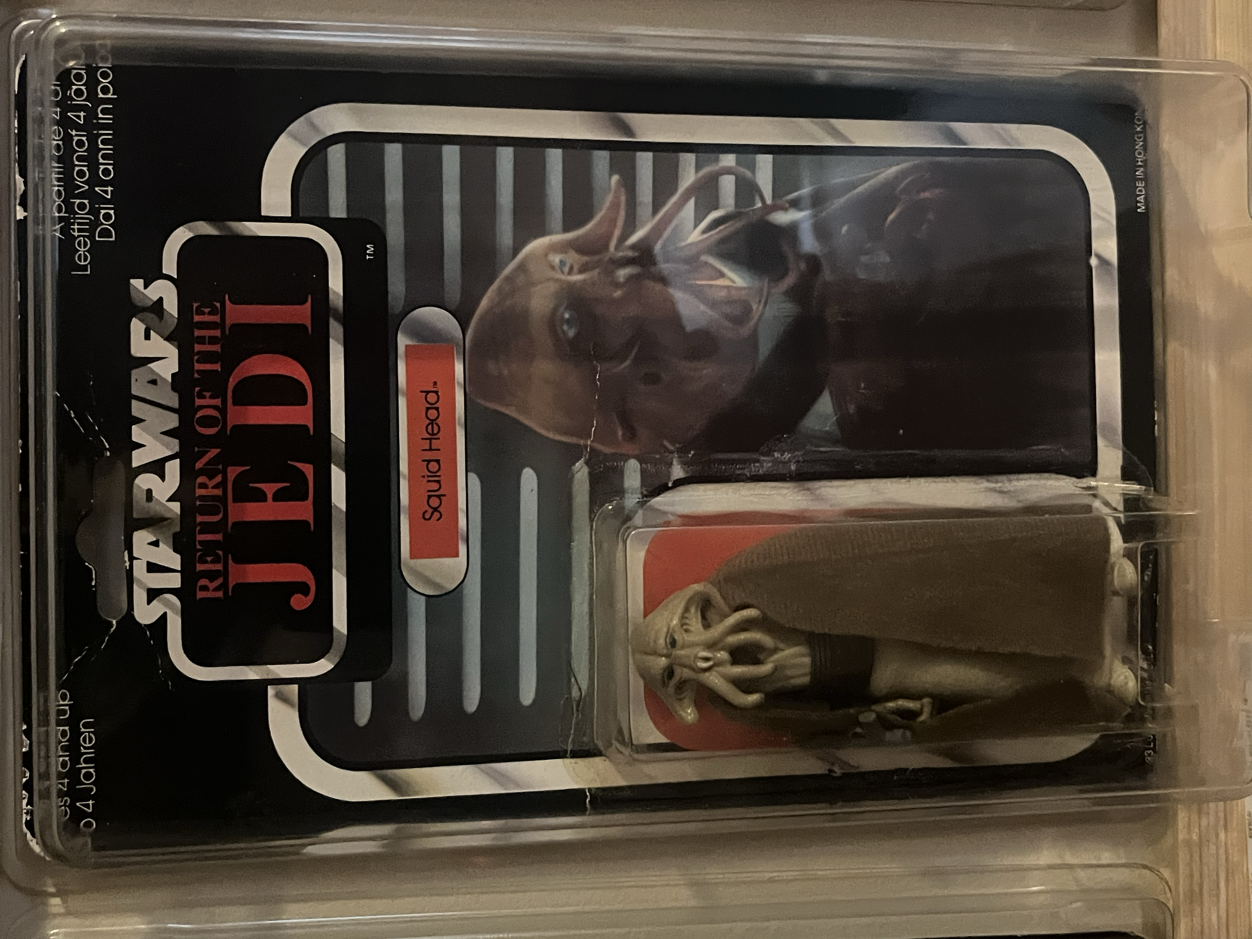 intage Kenner starwars Squid face Jedi release  on Mint on card
