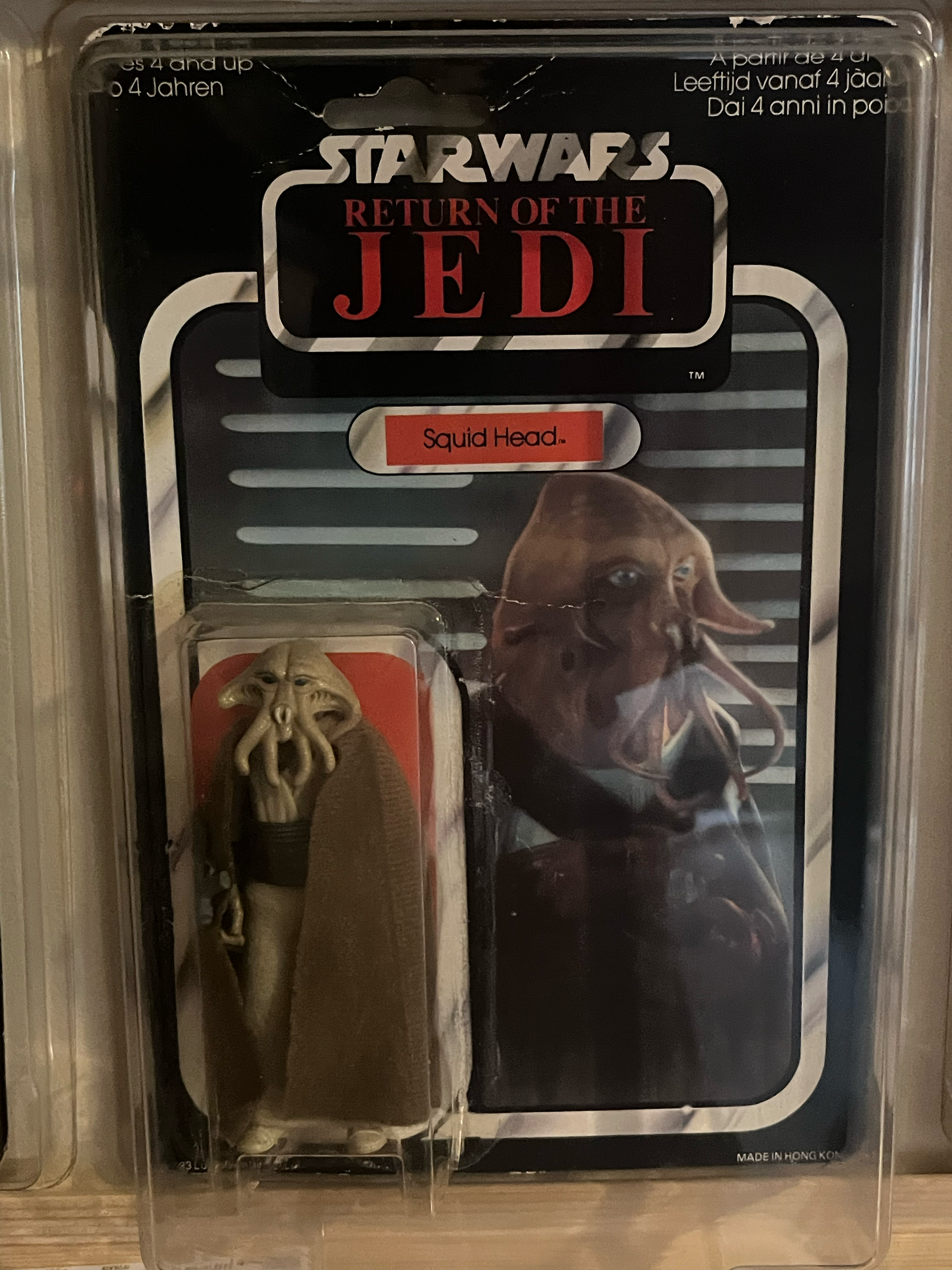 intage Kenner starwars Squid face Jedi release  on Mint on card