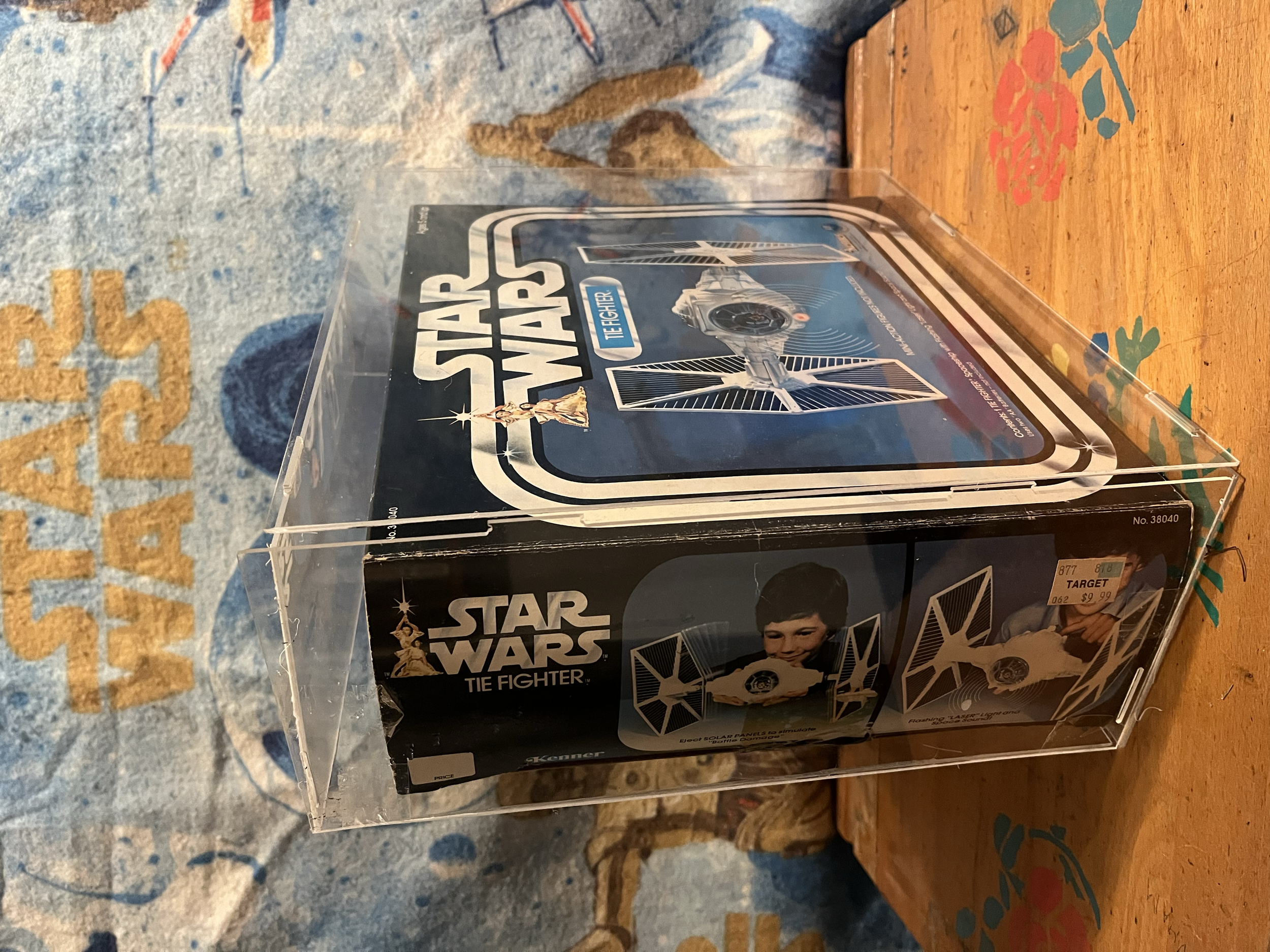 Vintage Star Wars original 1st release Kenner imperial white Tie fighter