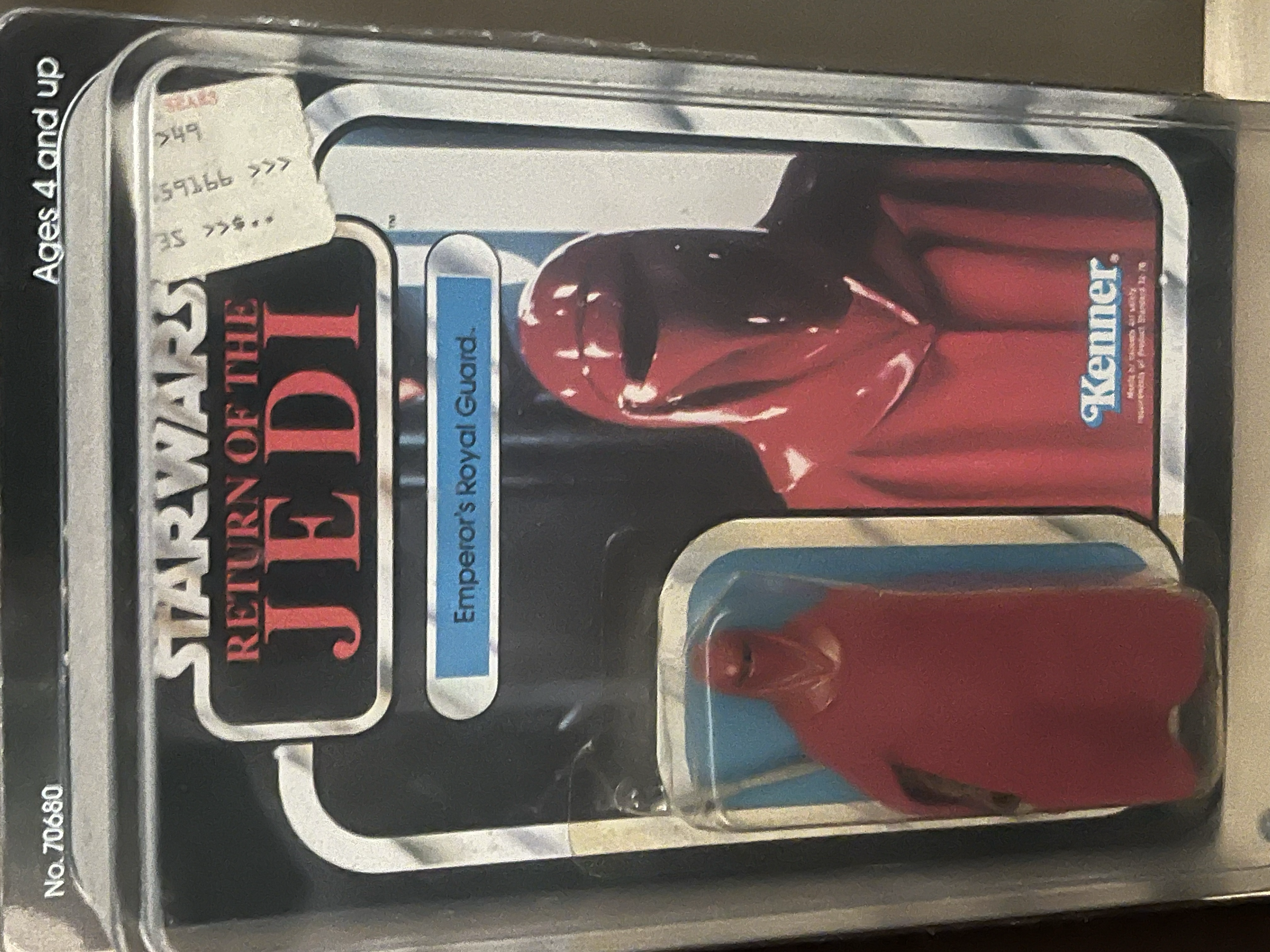 intage Kenner starwars Royal Guard Jedi release  on Mint on card