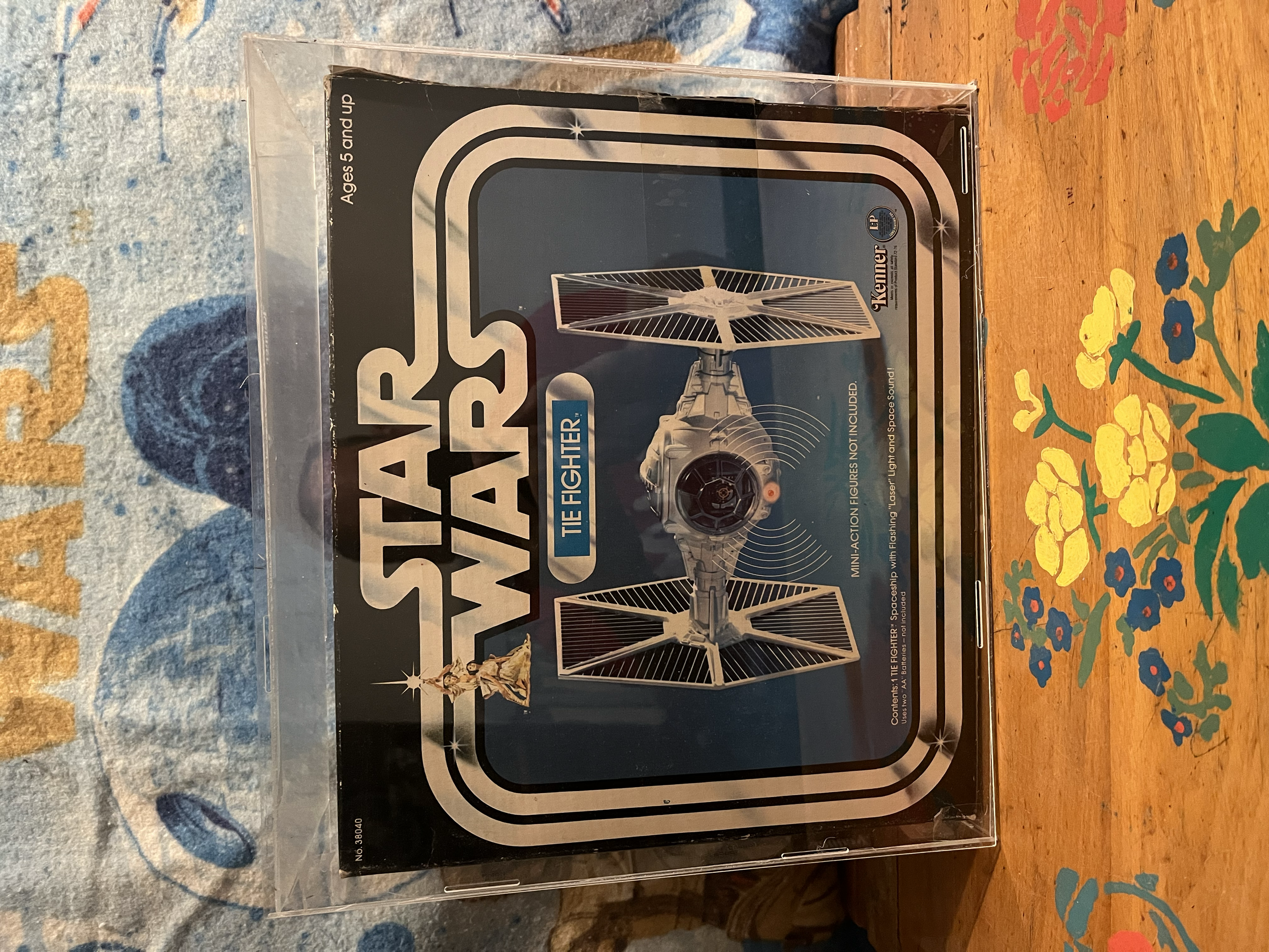 Vintage Star Wars Kenner Imperial white Tie fighter complete and boxed with paperwork and inserts released in 1978