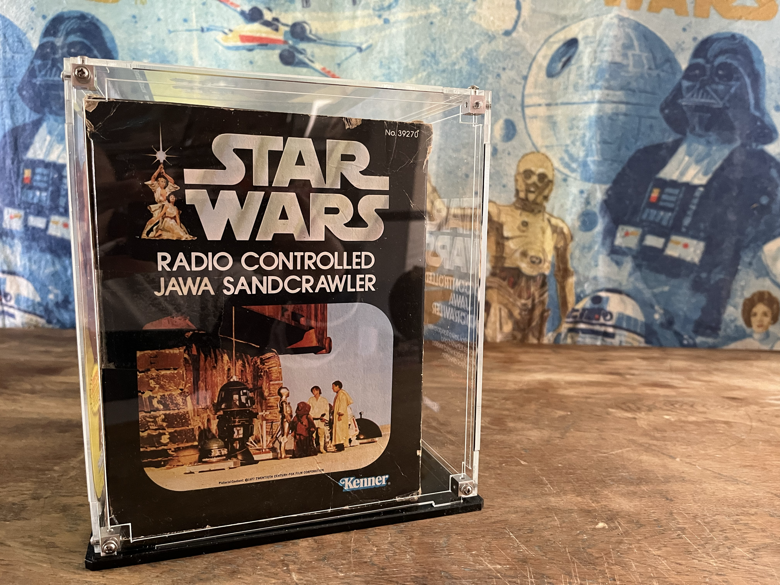 vintage Kenner Star Wars: Radio Controlled Jawa Sandcrawler toy packaging
